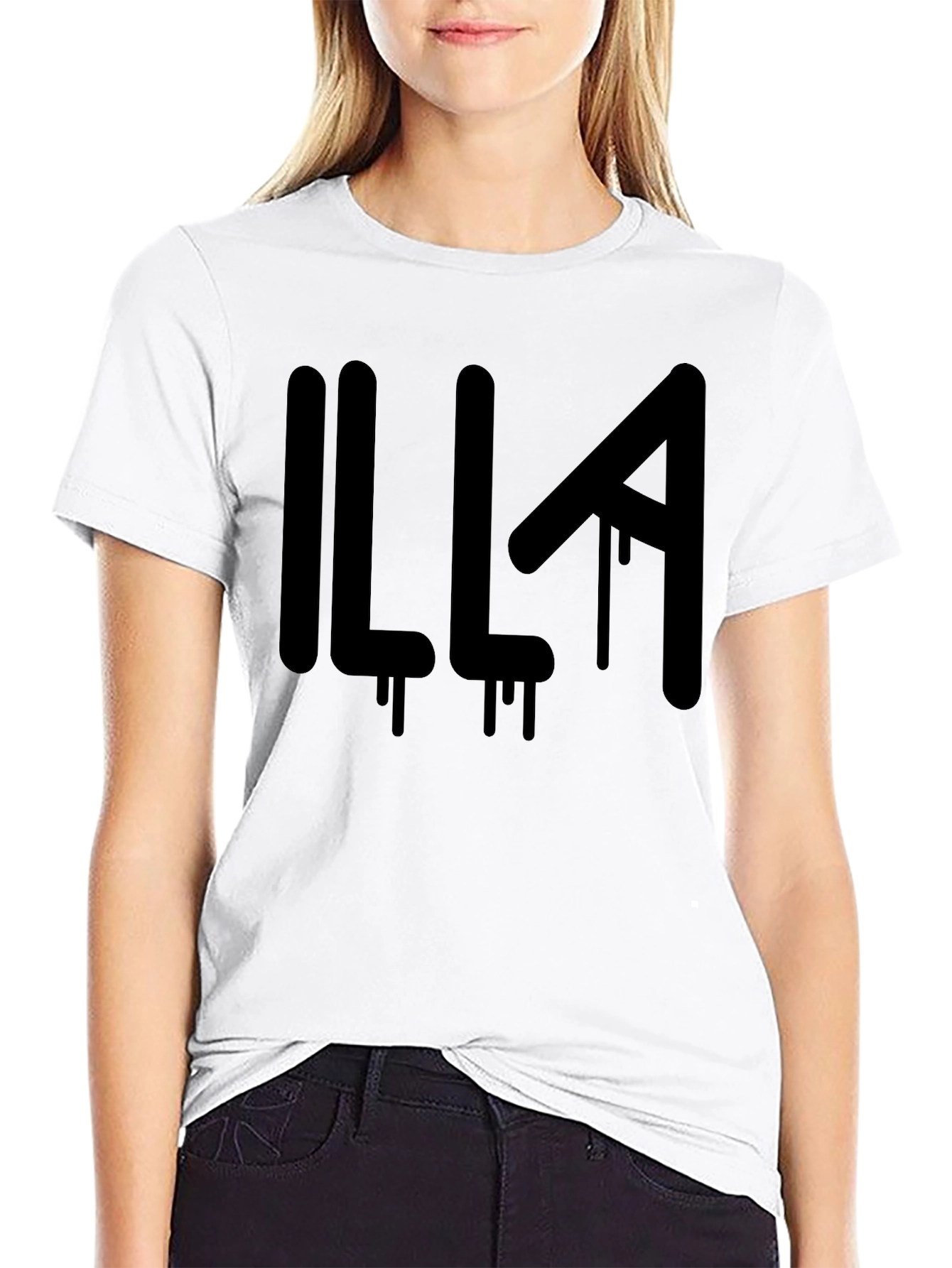 Illa Graphic Print Mens Black T-Shirt