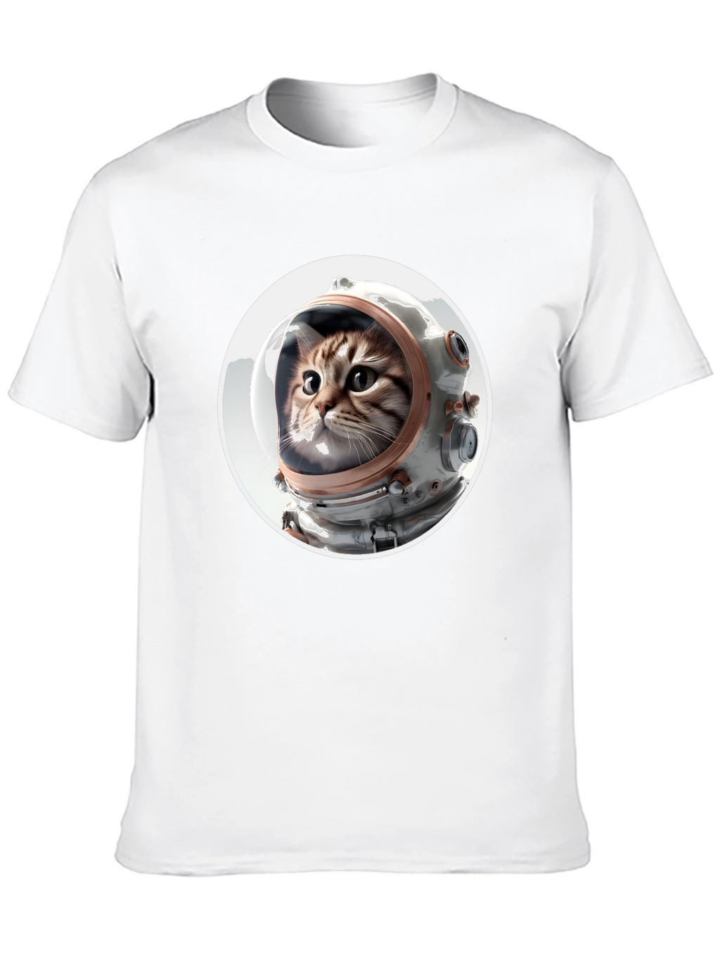 Astronaut Cat Graphic Tee - Unisex Black T-Shirt