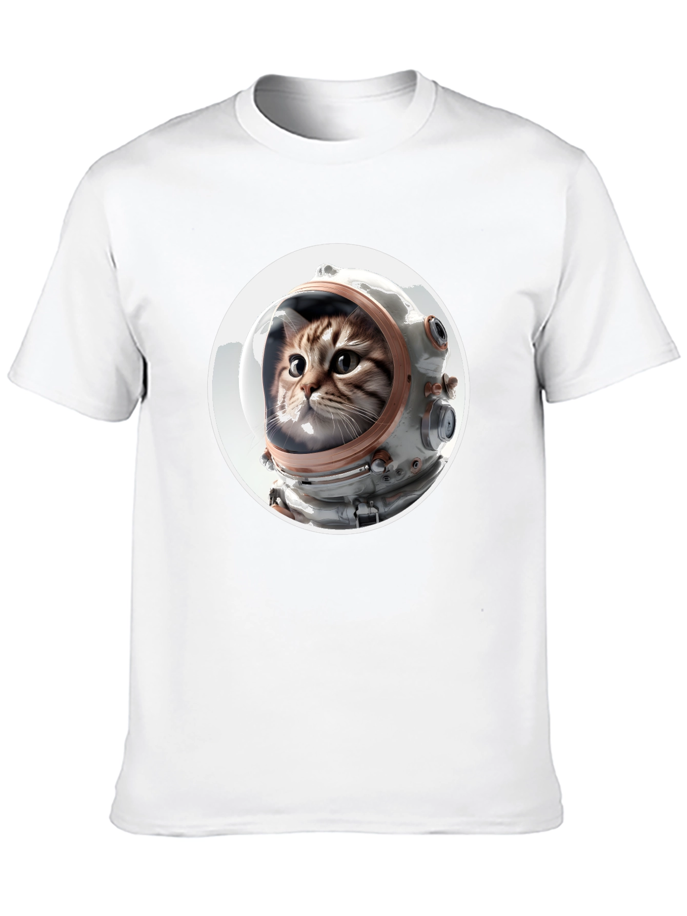 Astronaut Cat Graphic Tee - Unisex Black T-Shirt
