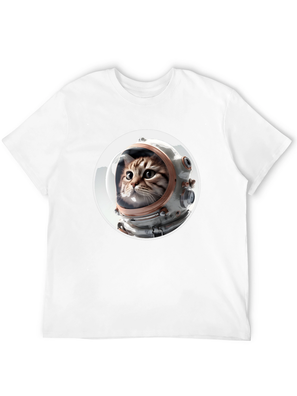 Astronaut Cat Graphic Tee - Unisex Black T-Shirt