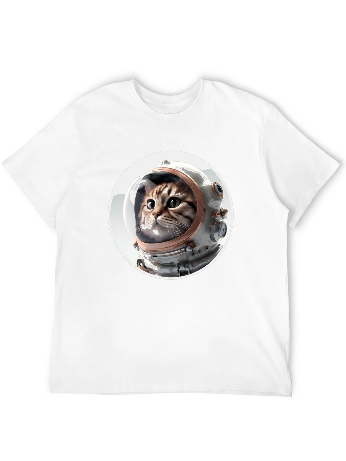 Astronaut Cat Graphic Tee - Unisex Black T-Shirt