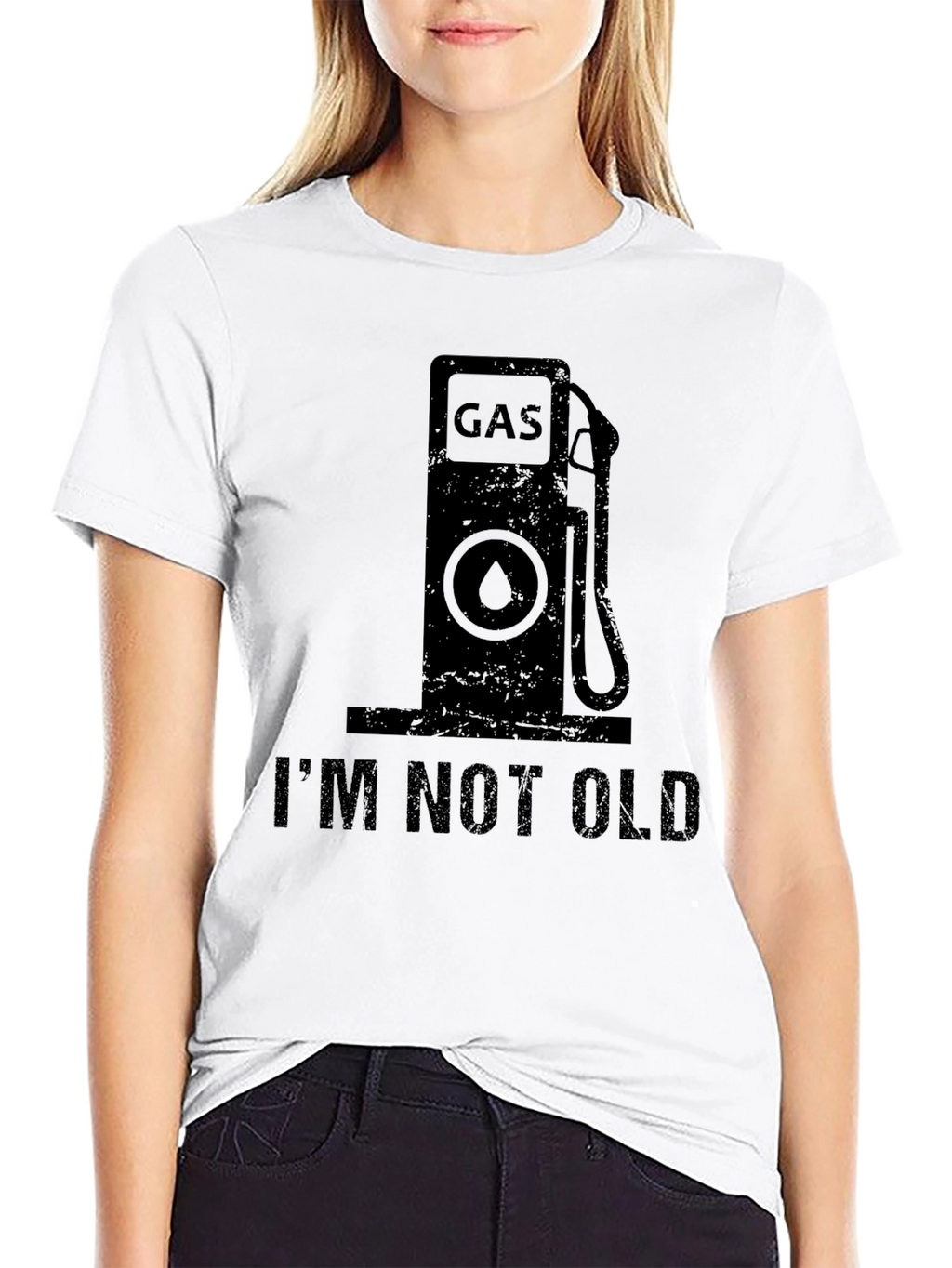 Gas Pump IM NOT OLD Black T-Shirt