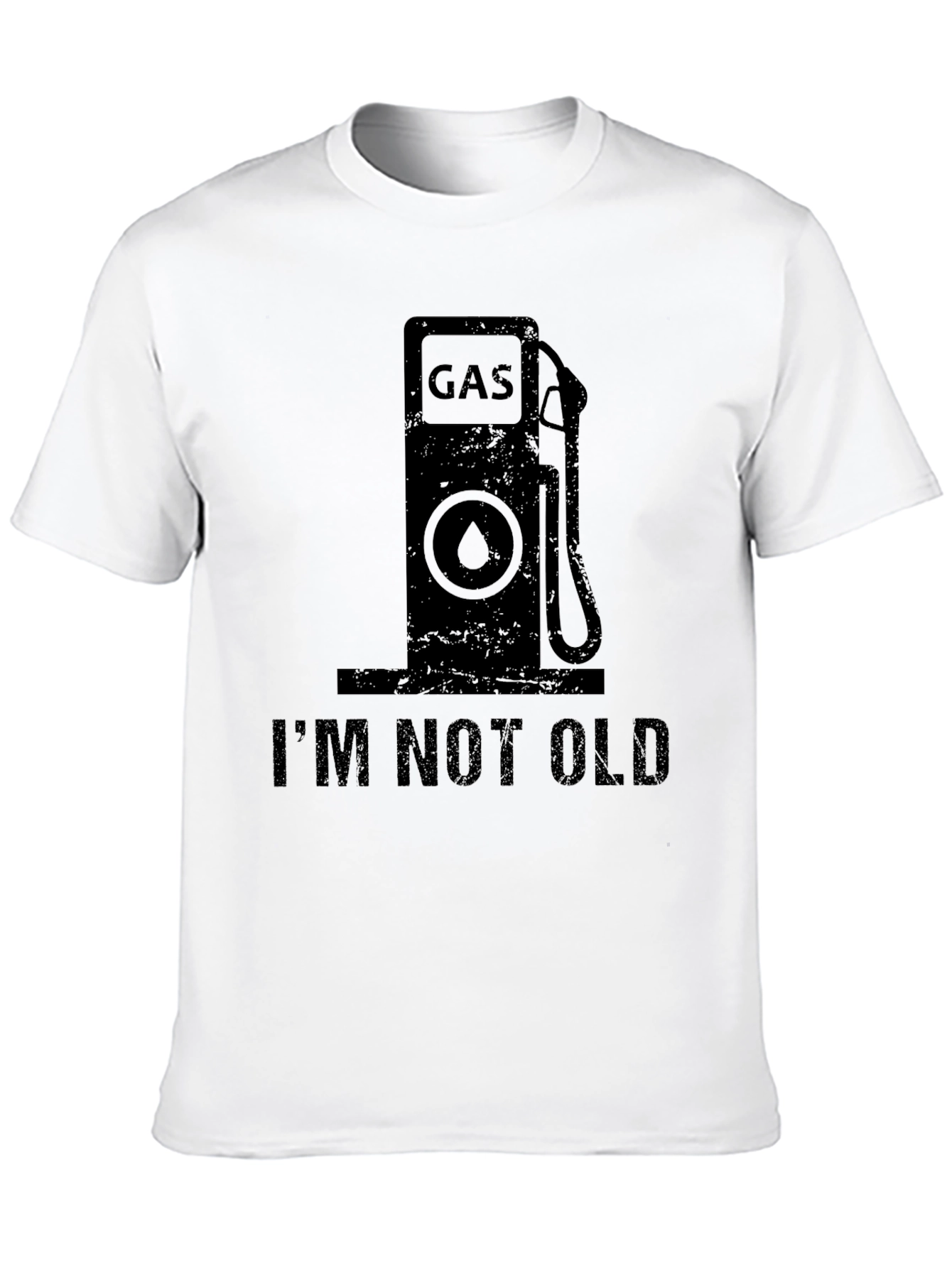 Gas Pump IM NOT OLD Black T-Shirt