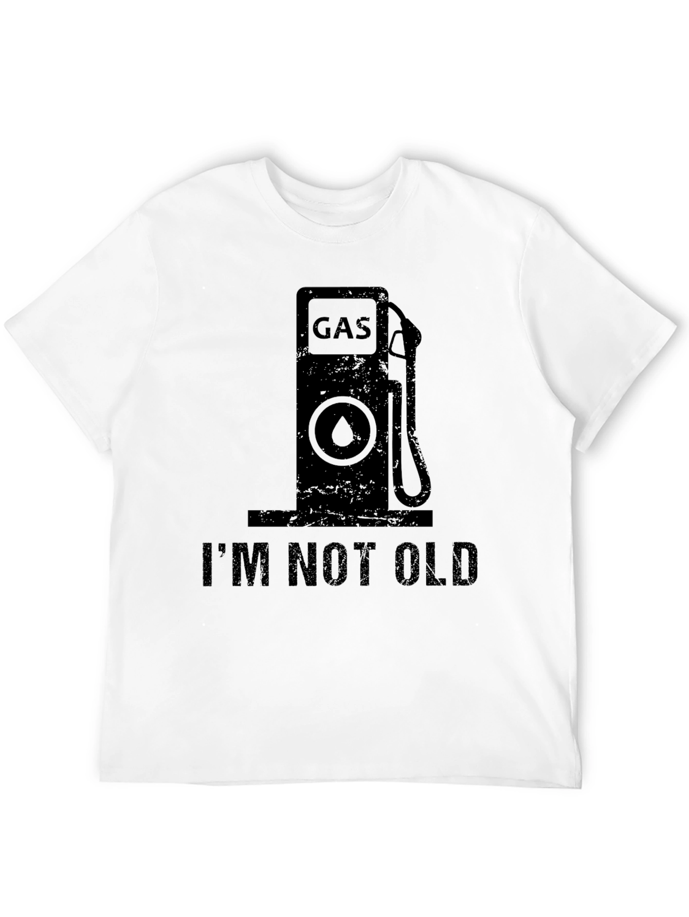 Gas Pump IM NOT OLD Black T-Shirt