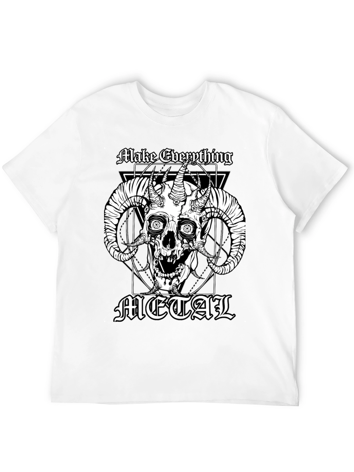 Make Everything Metal Skull Graphic Tee
