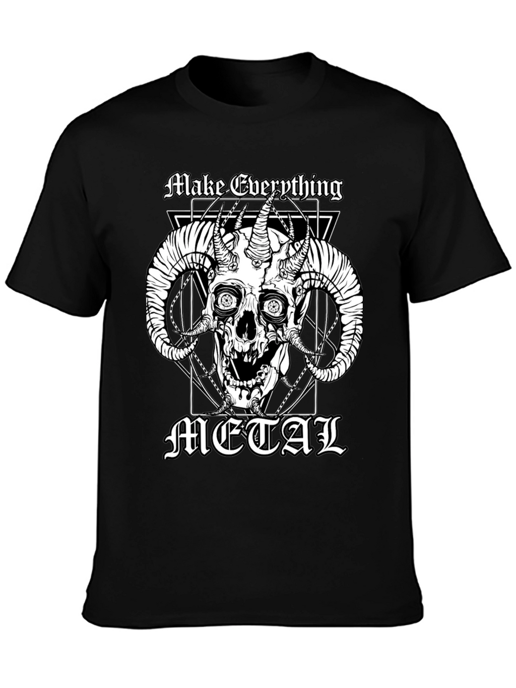 Make Everything Metal Skull Graphic Tee
