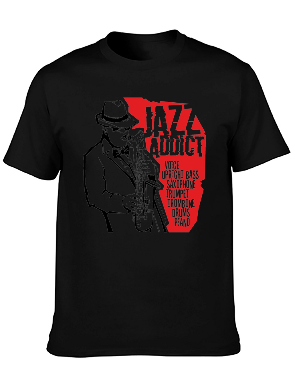 Jazz Addict T-Shirt - Saxophone Music Tee