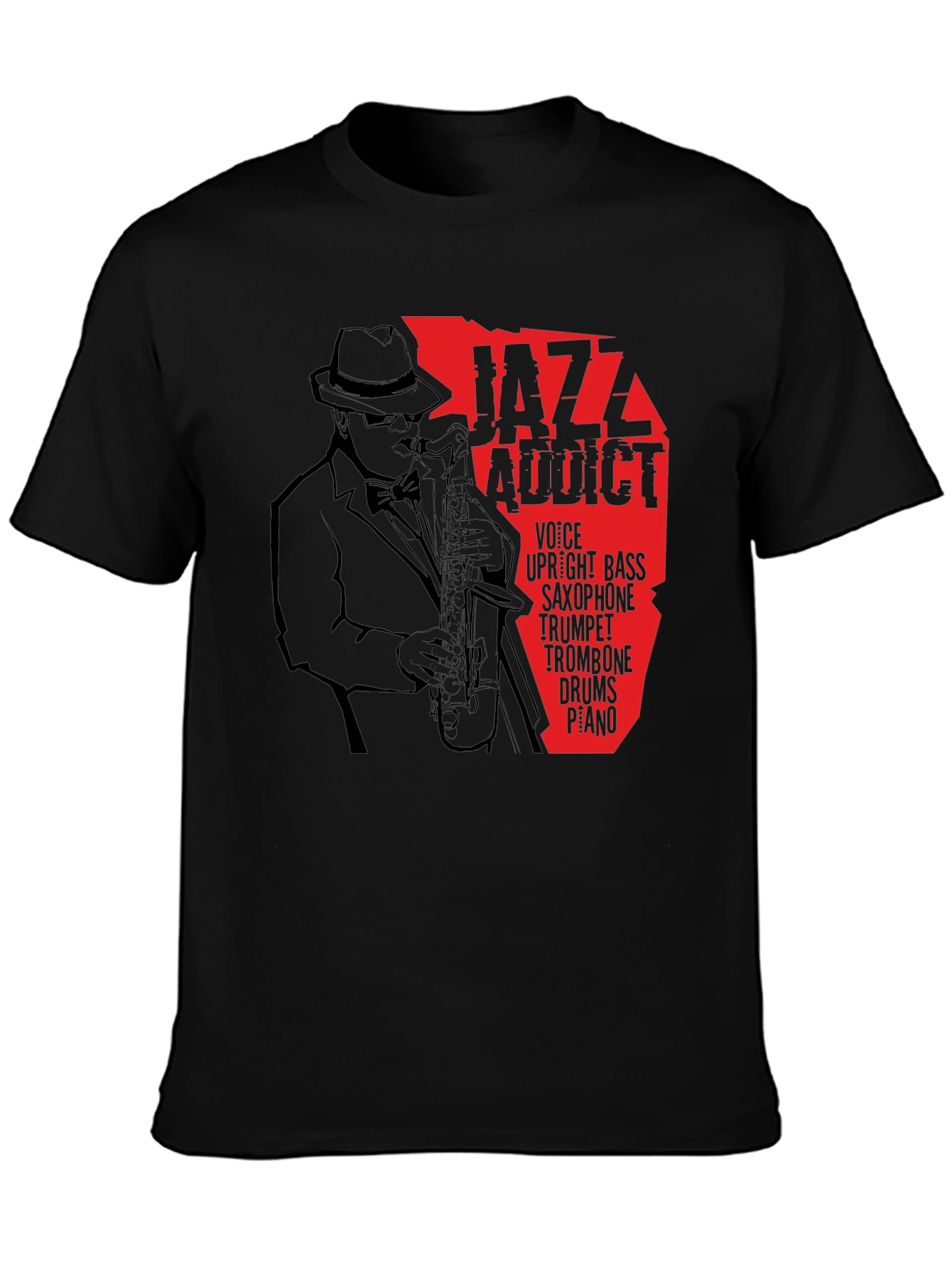 Jazz Addict T-Shirt - Saxophone Music Tee