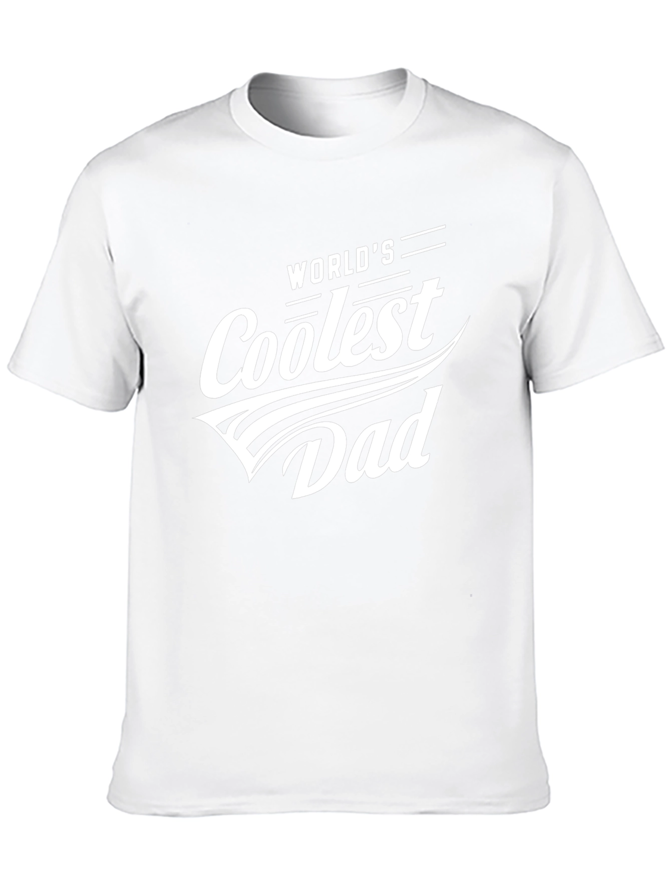 Worlds Coolest Dad Black T-Shirt
