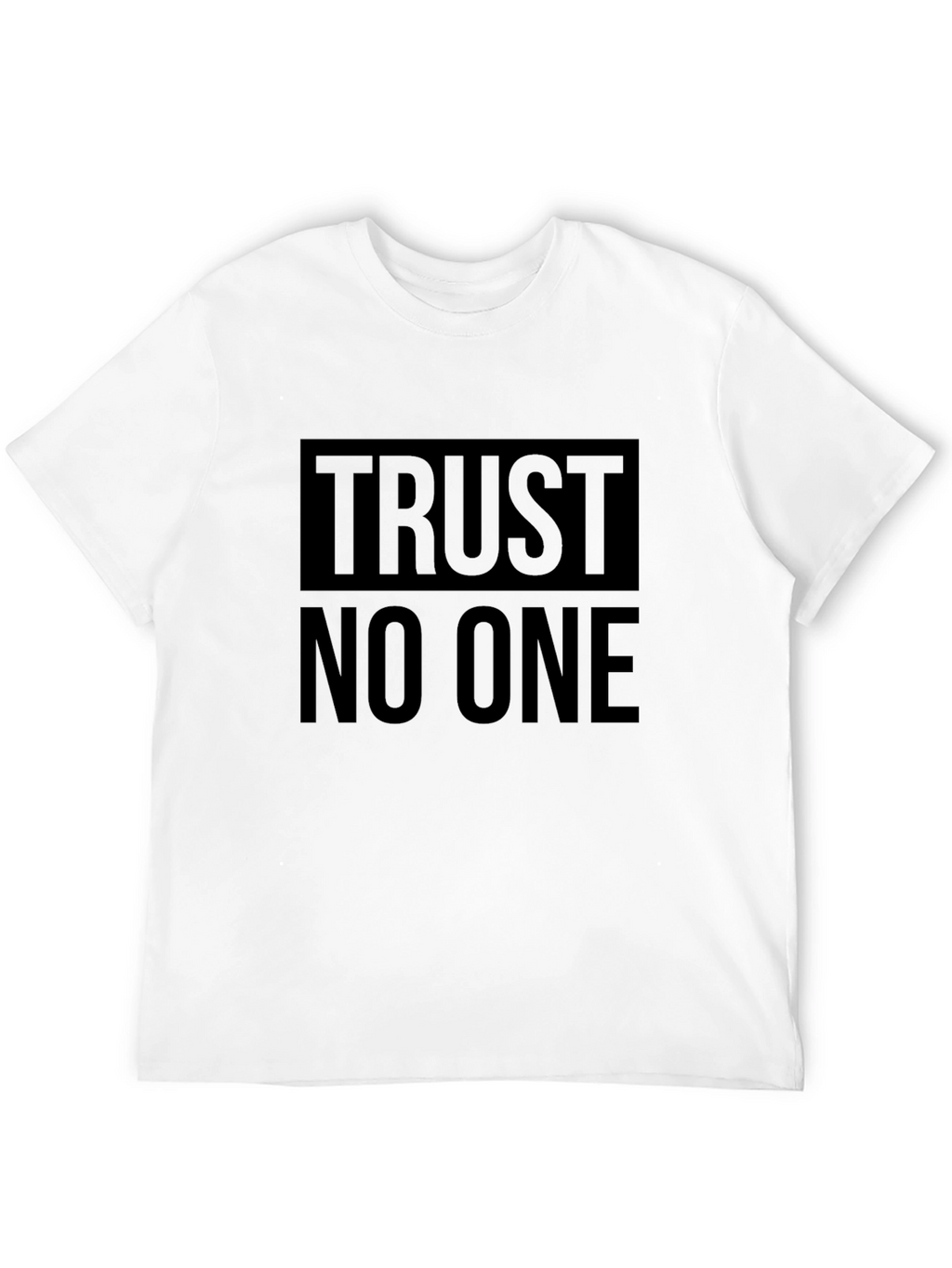Trust No One Graphic T-Shirt - Black
