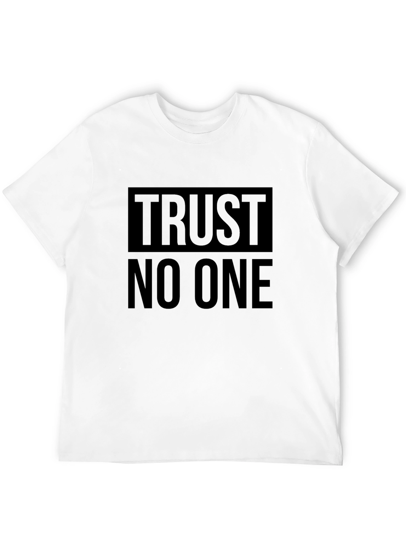 Trust No One Graphic T-Shirt - Black