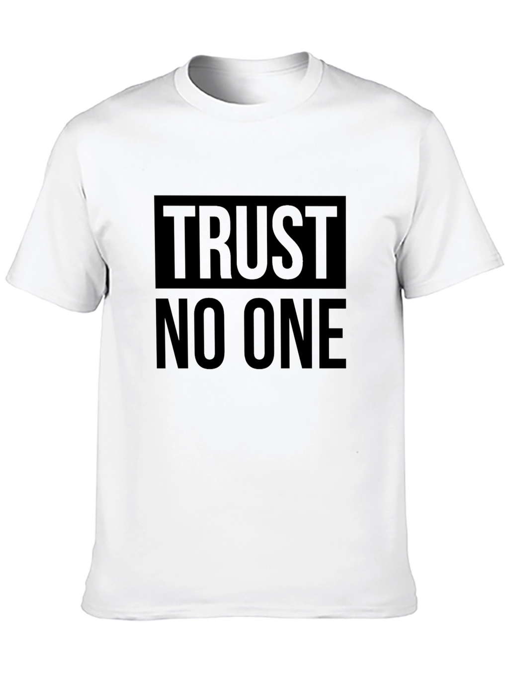 Trust No One Graphic T-Shirt - Black