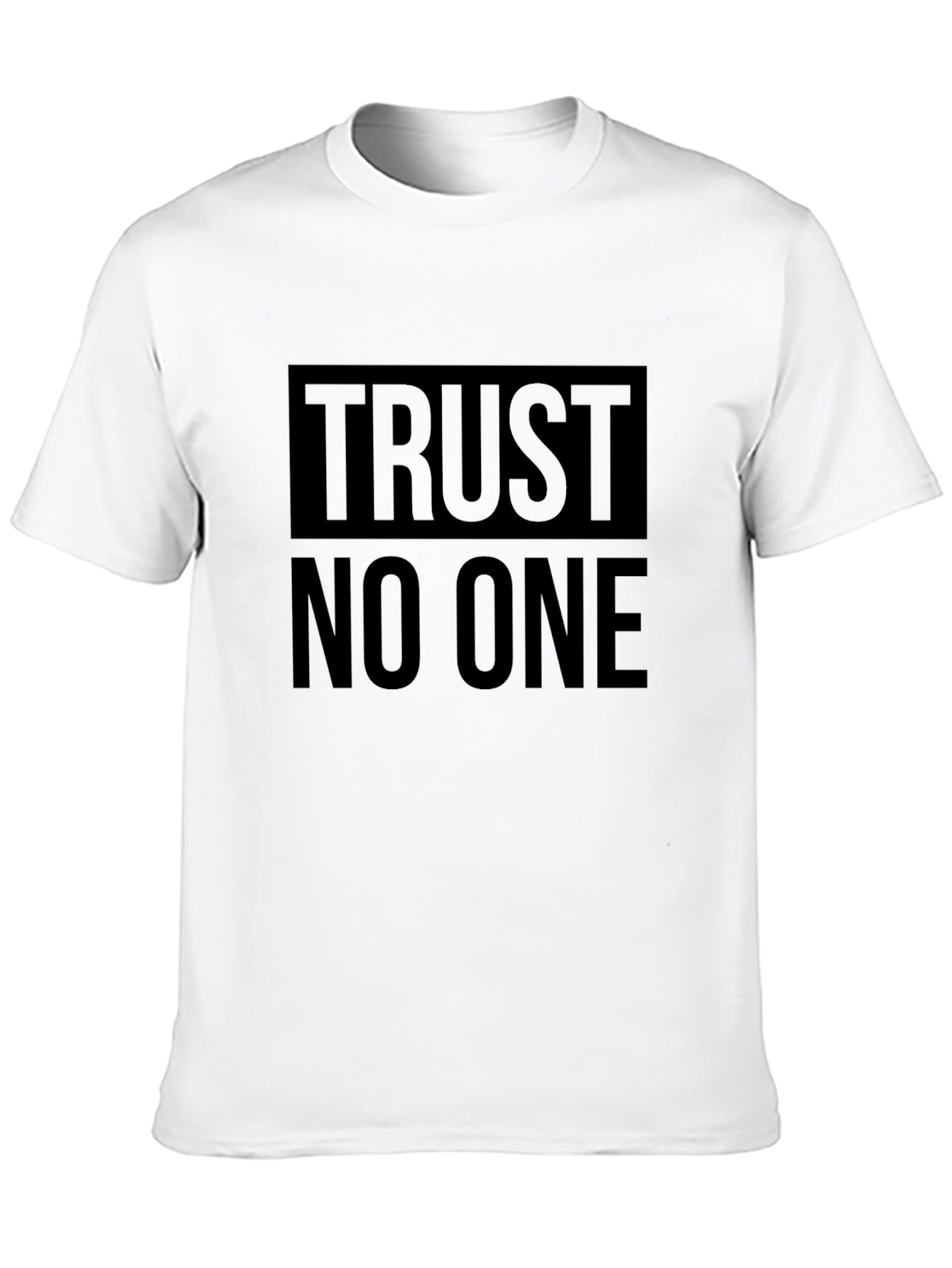 Trust No One Graphic T-Shirt - Black