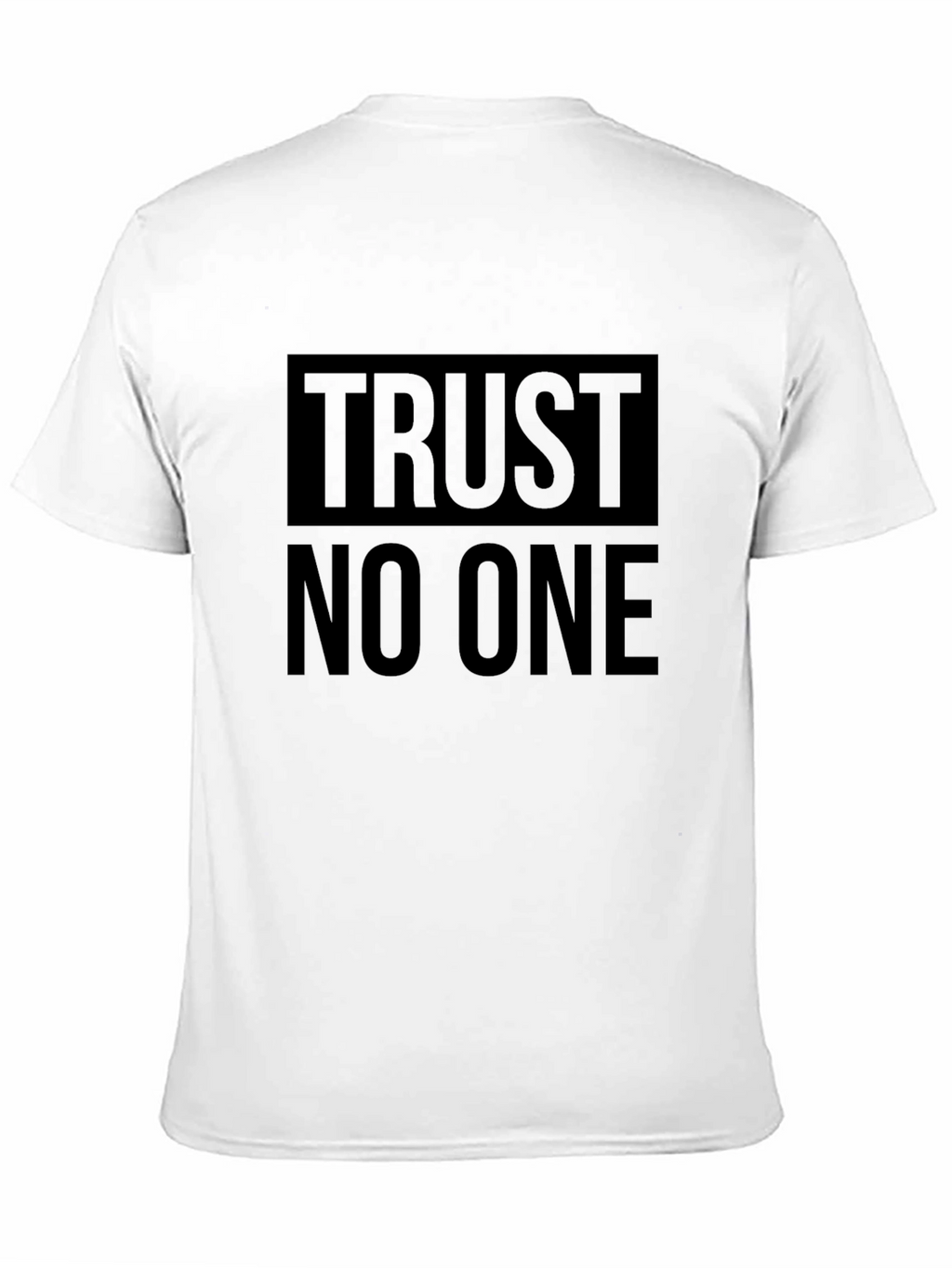 Trust No One Graphic T-Shirt - Black