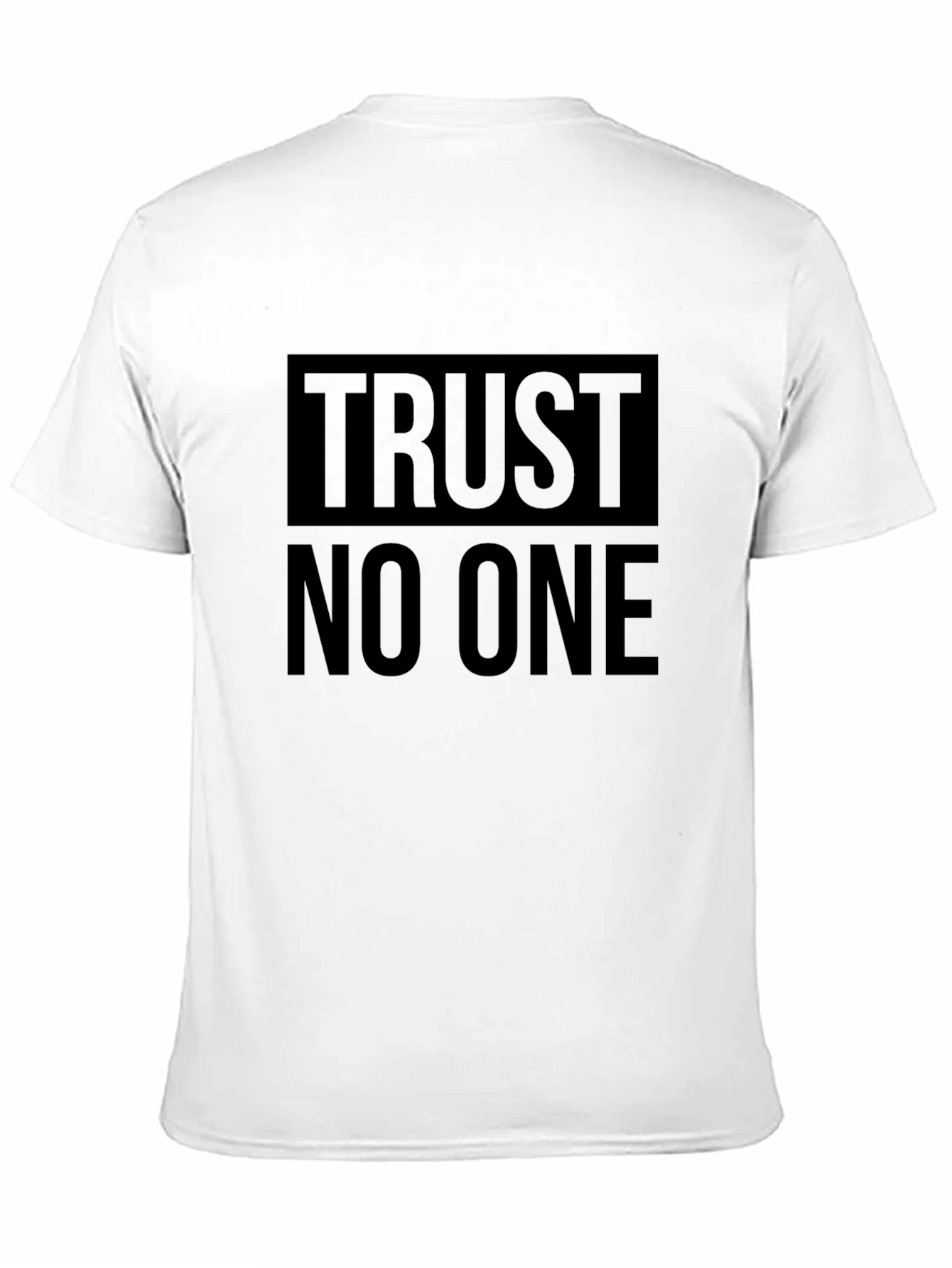 Trust No One Graphic T-Shirt - Black