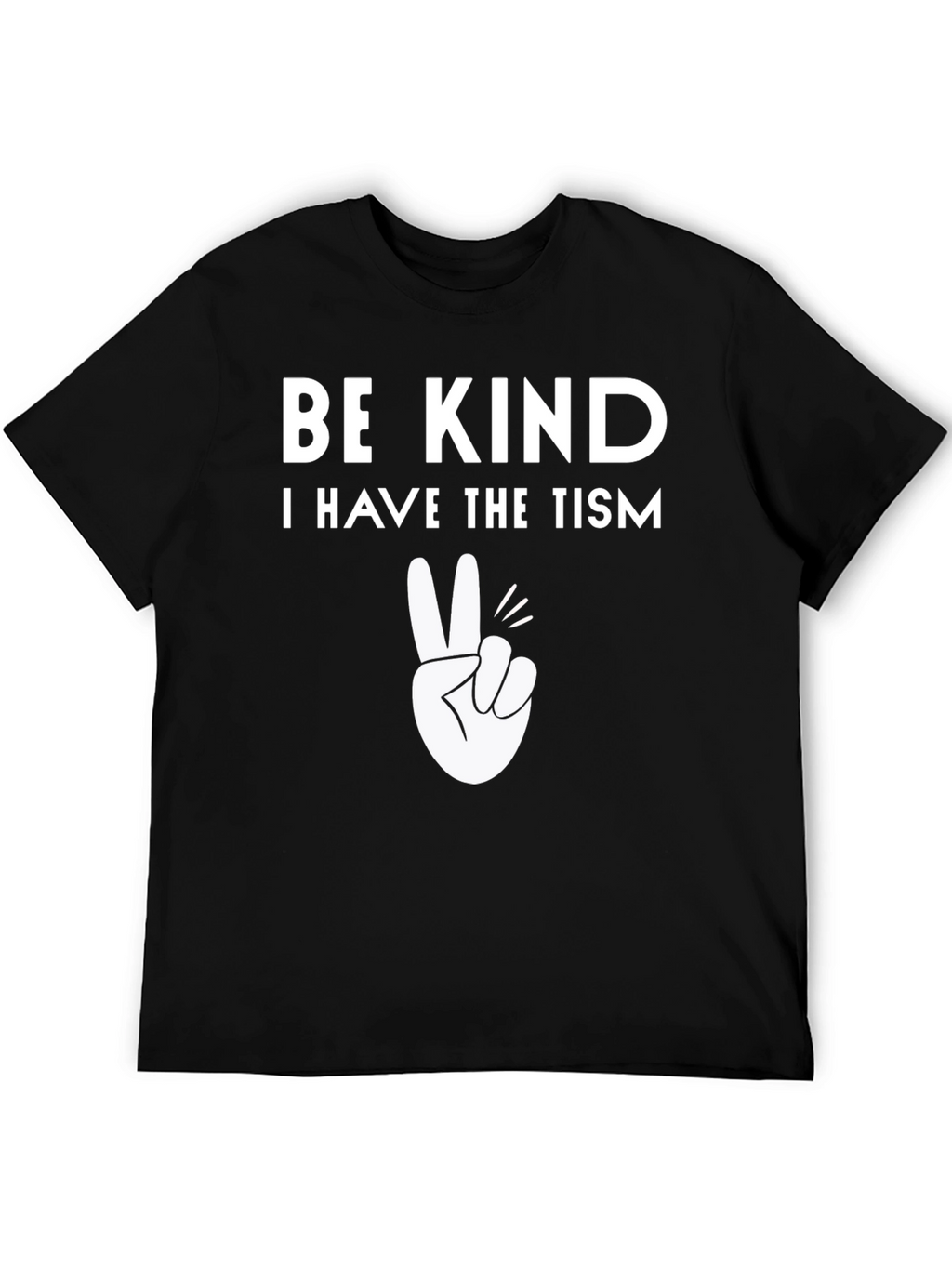 Be Kind Autism Awareness Tee - Black Cotton T-Shirt
