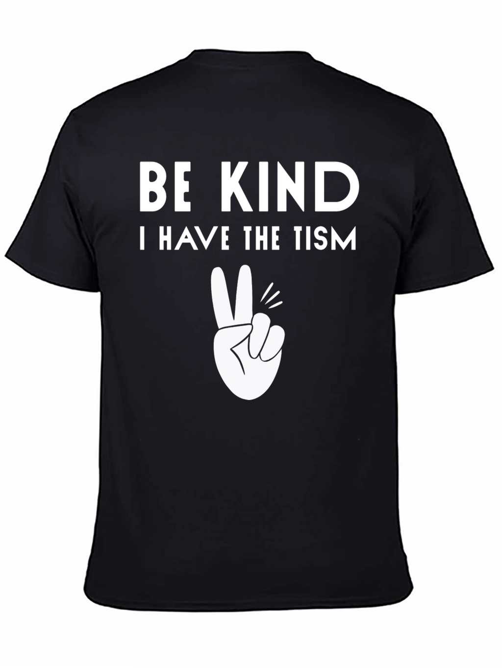 Be Kind Autism Awareness Tee - Black Cotton T-Shirt