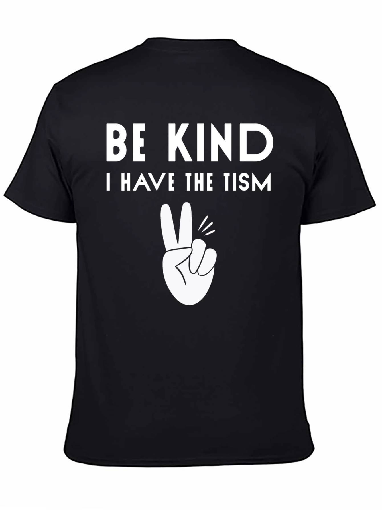 Be Kind Autism Awareness Tee - Black Cotton T-Shirt