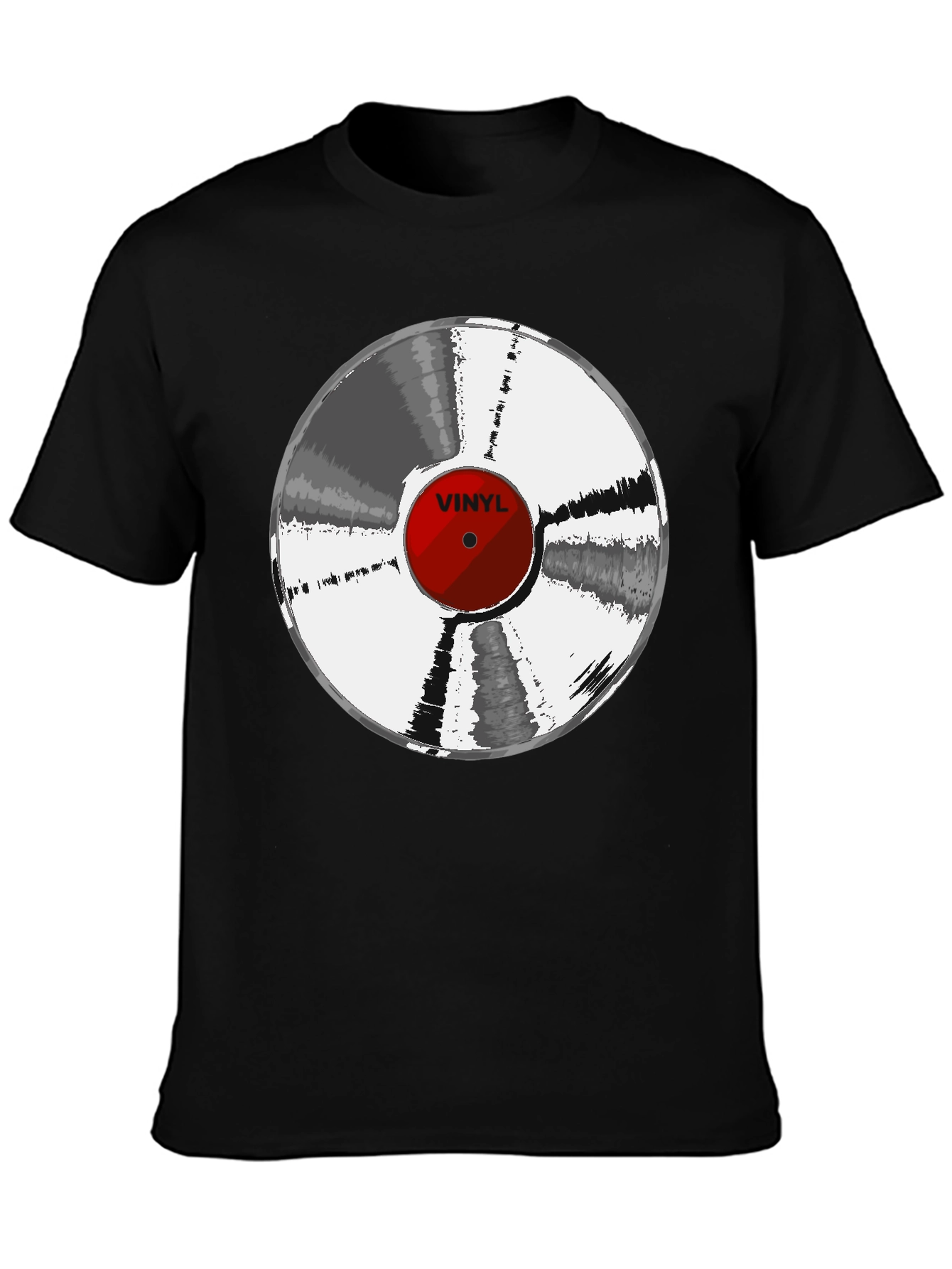 Vinyl Record Graphic T-Shirt - Classic Music Tee
