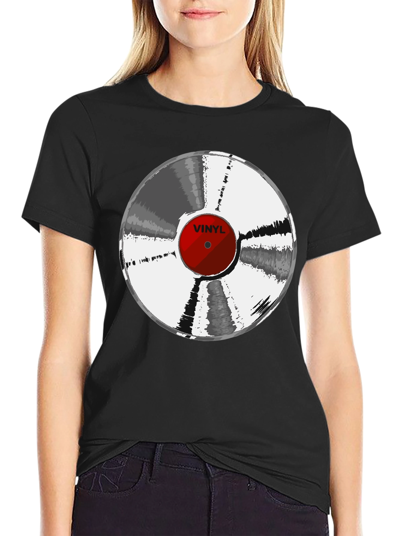 Vinyl Record Graphic T-Shirt - Classic Music Tee