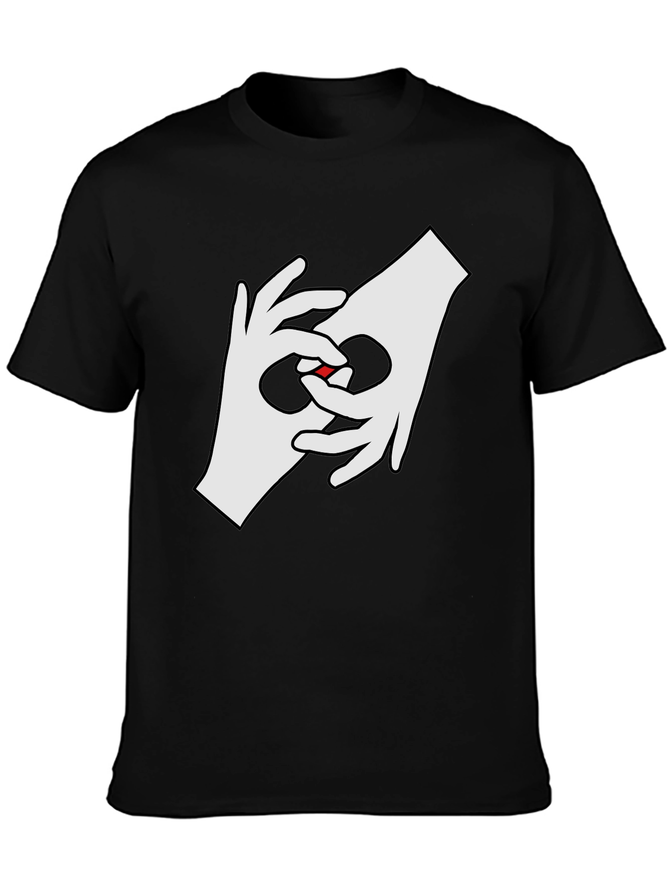 Cool Hands Graphic Tee - Black