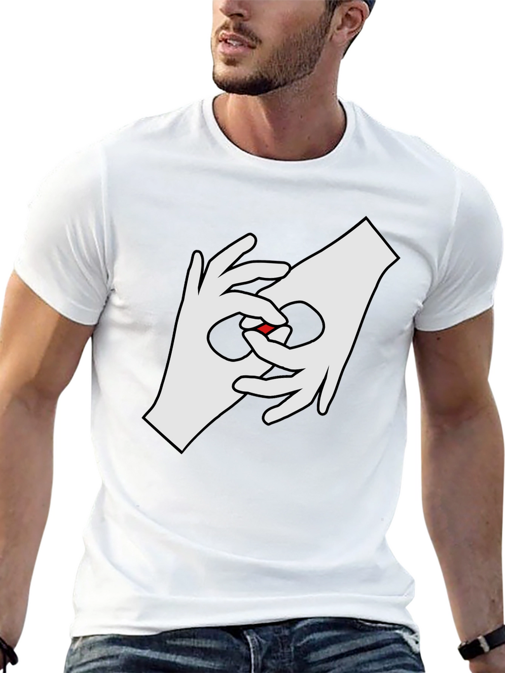 Cool Hands Graphic Tee - Black