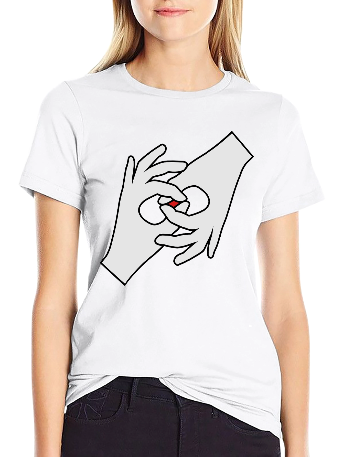 Cool Hands Graphic Tee - Black