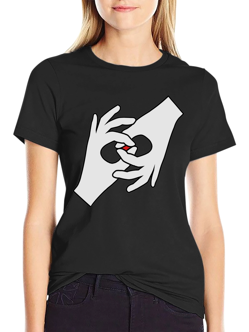 Cool Hands Graphic Tee - Black