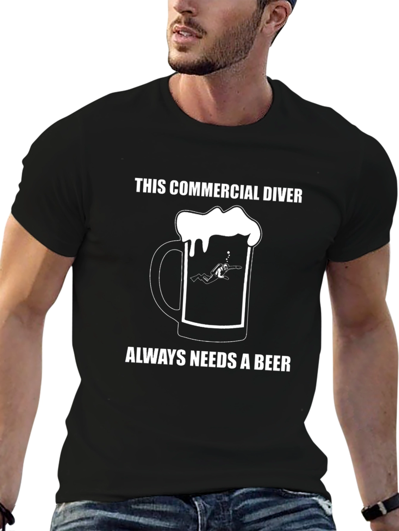 Commercial Diver Needs Beer T-Shirt