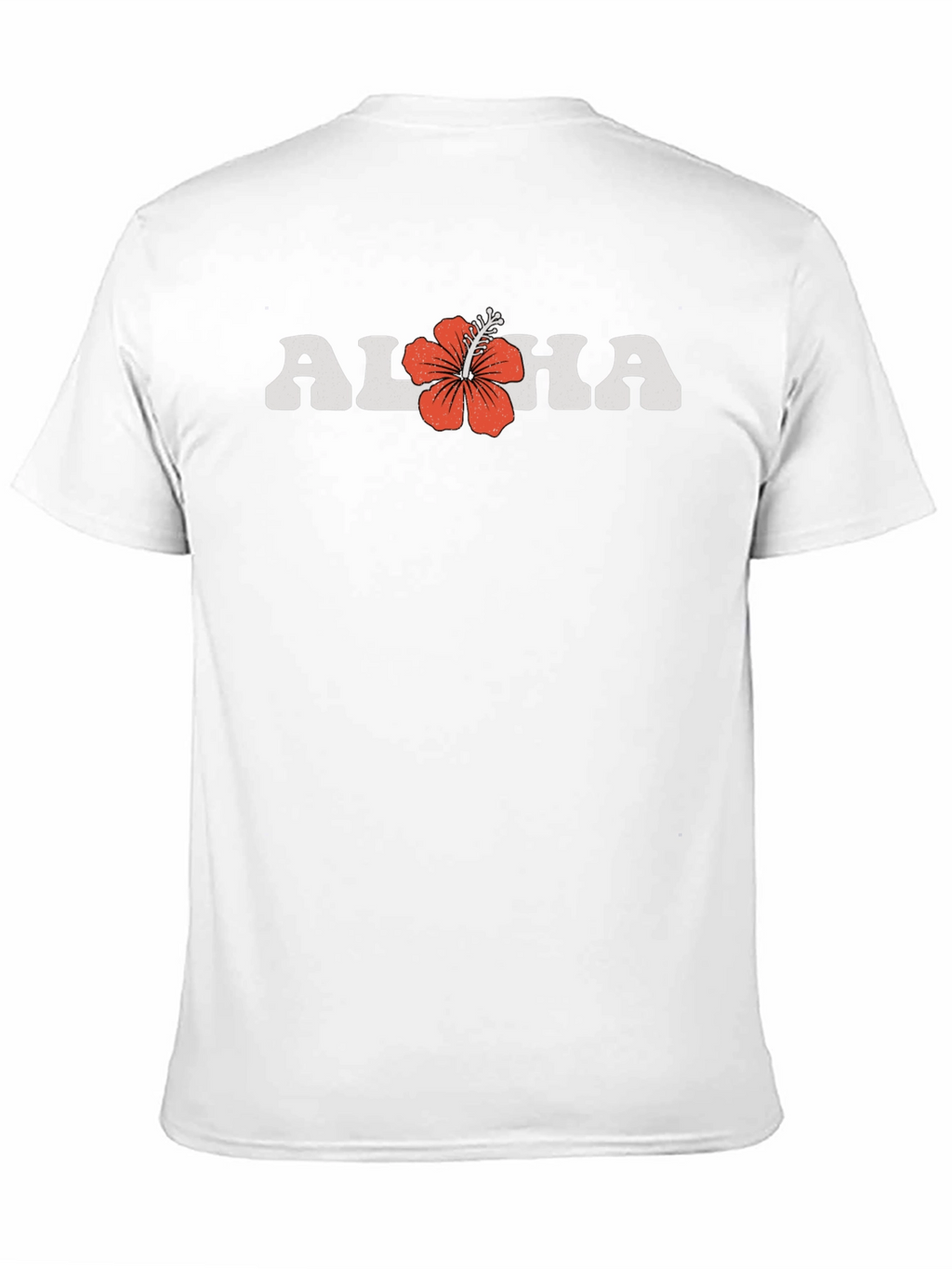 Retro Aloha Graphic Tee - Tropical Hibiscus Design