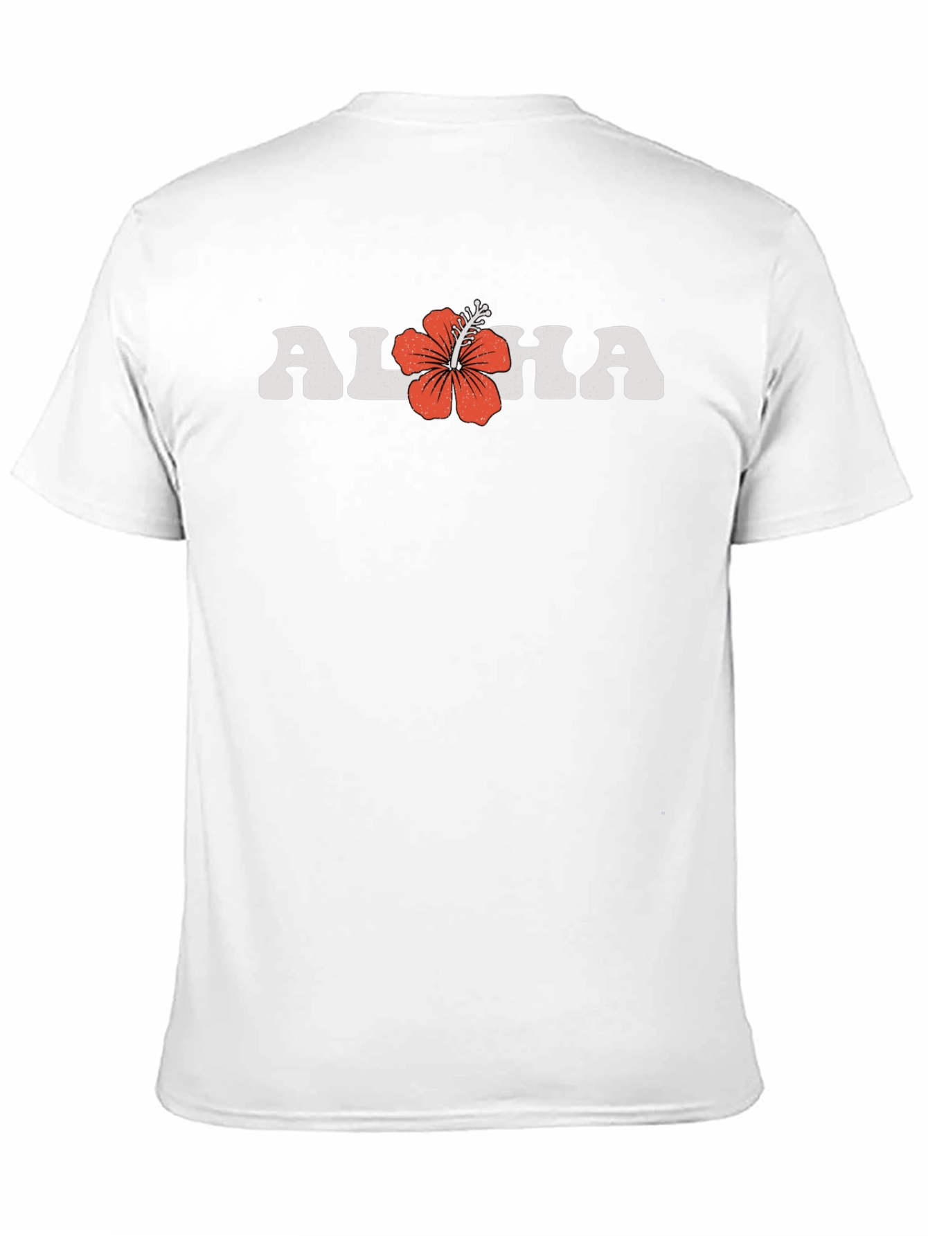 Retro Aloha Graphic Tee - Tropical Hibiscus Design