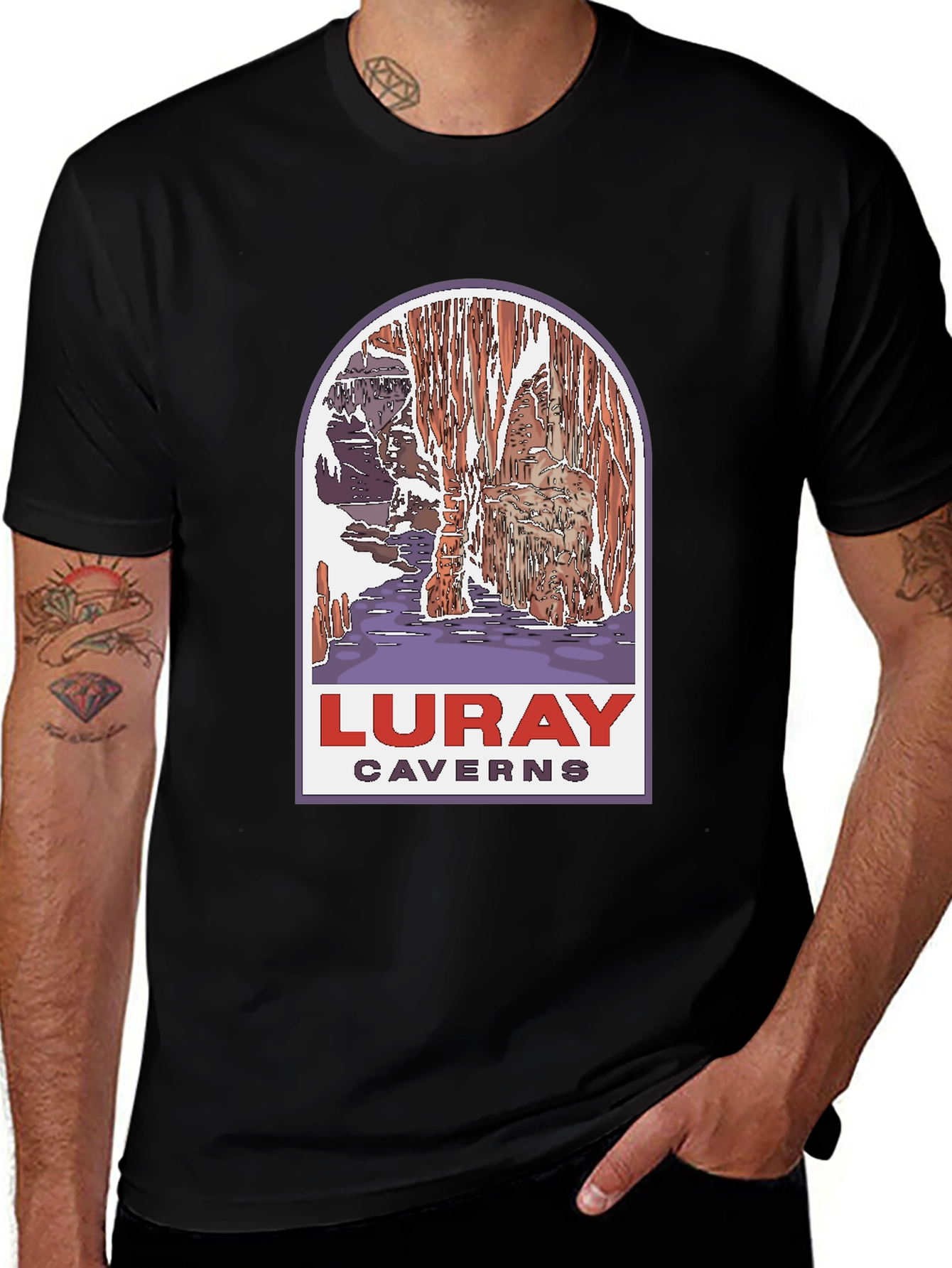 Luray Caverns Black T-Shirt