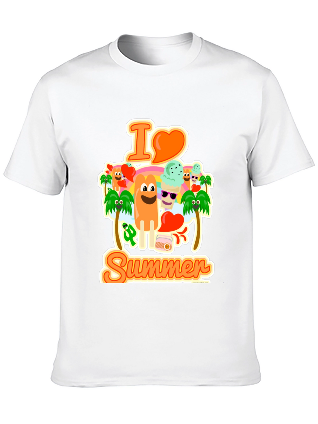 I Love Summer Graphic T-Shirt