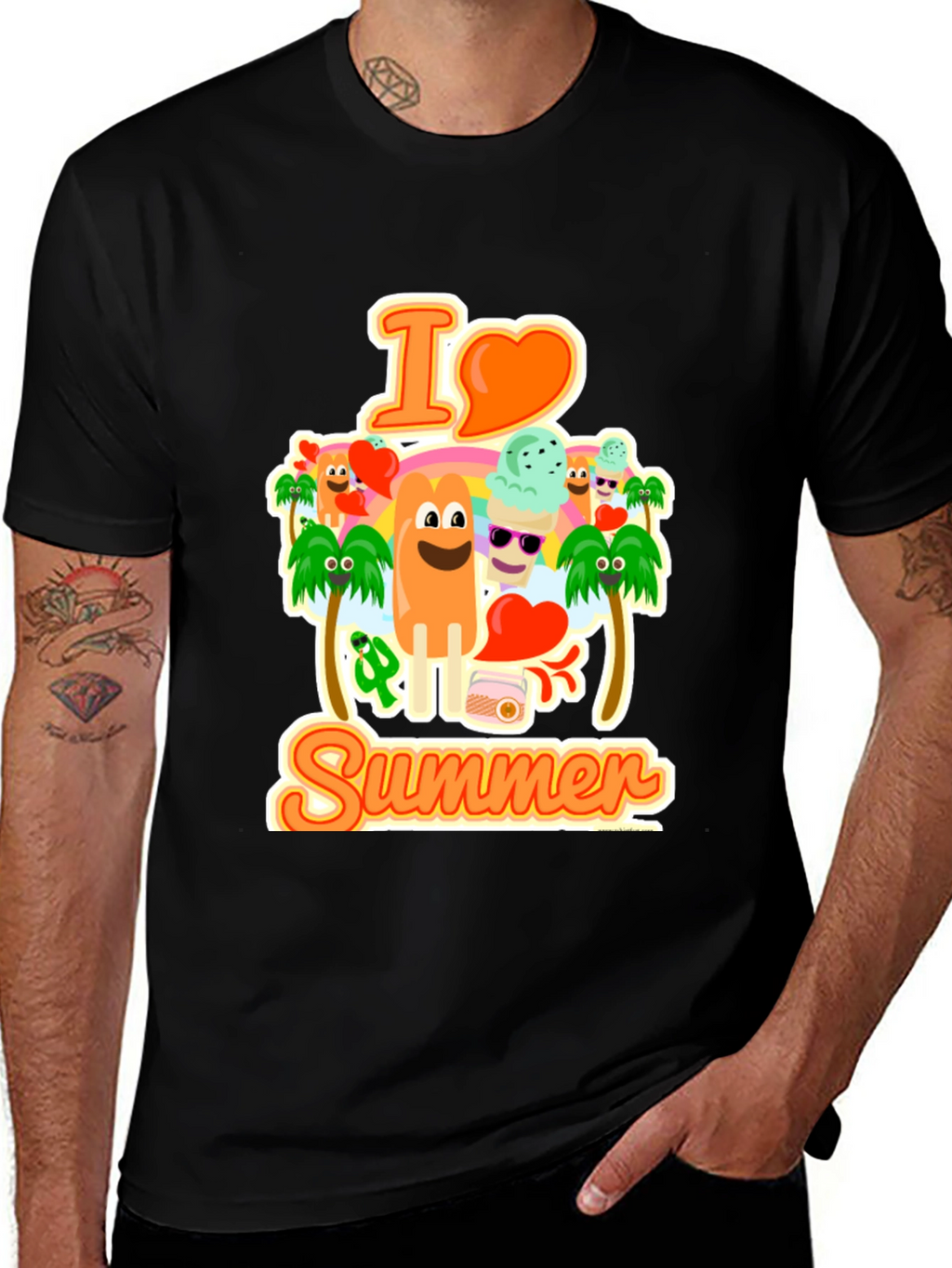 I Love Summer Graphic T-Shirt
