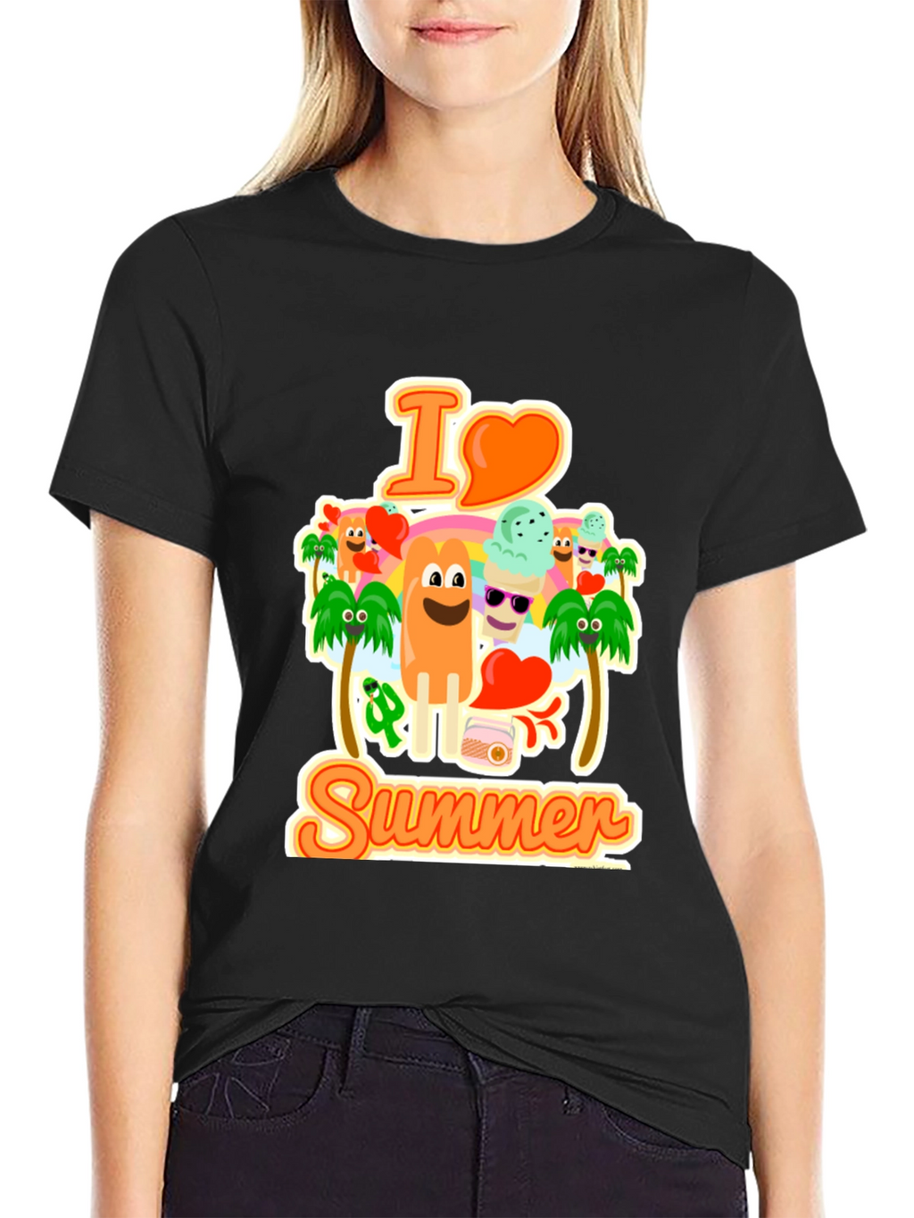I Love Summer Graphic T-Shirt