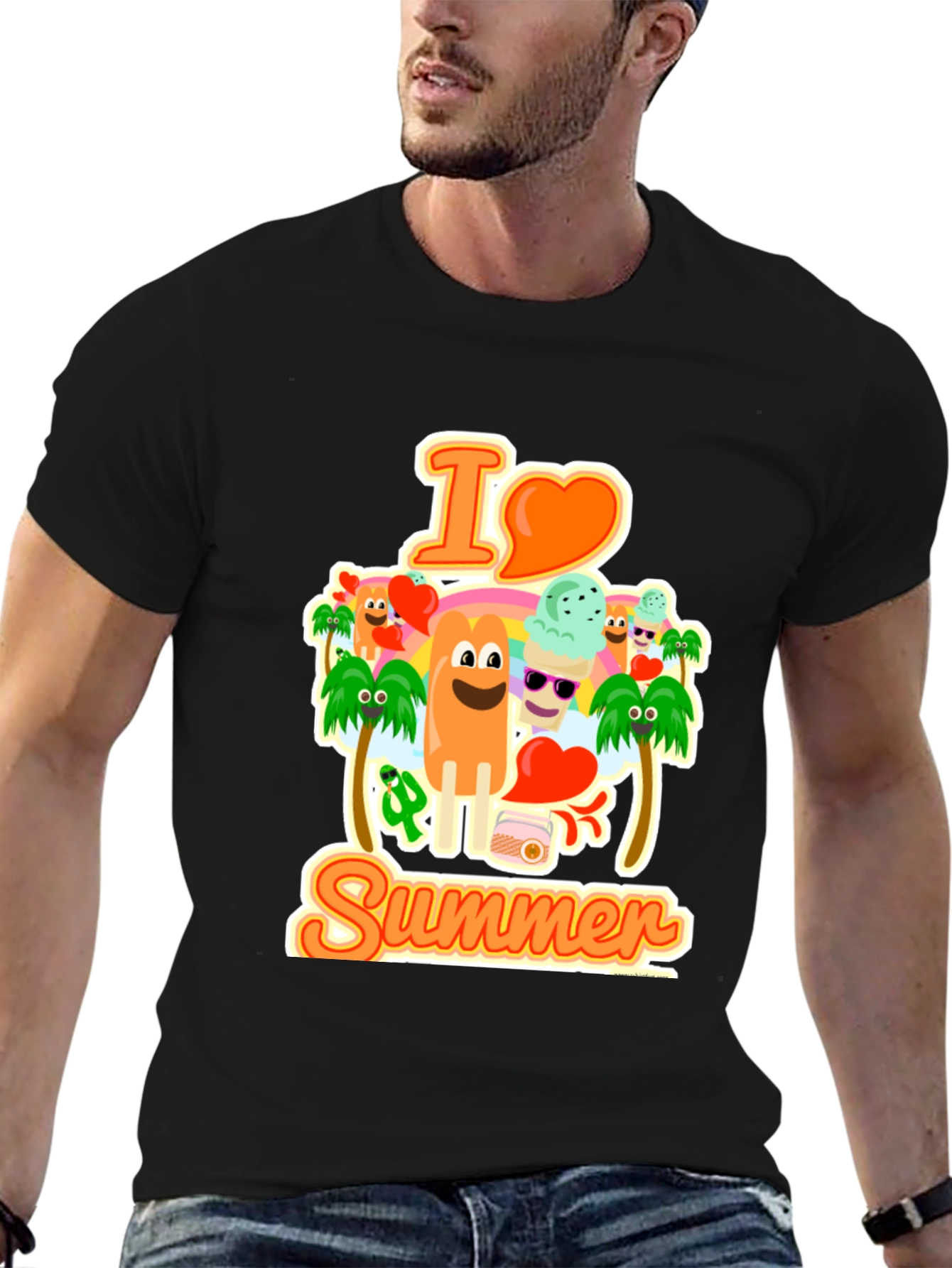 I Love Summer Graphic T-Shirt