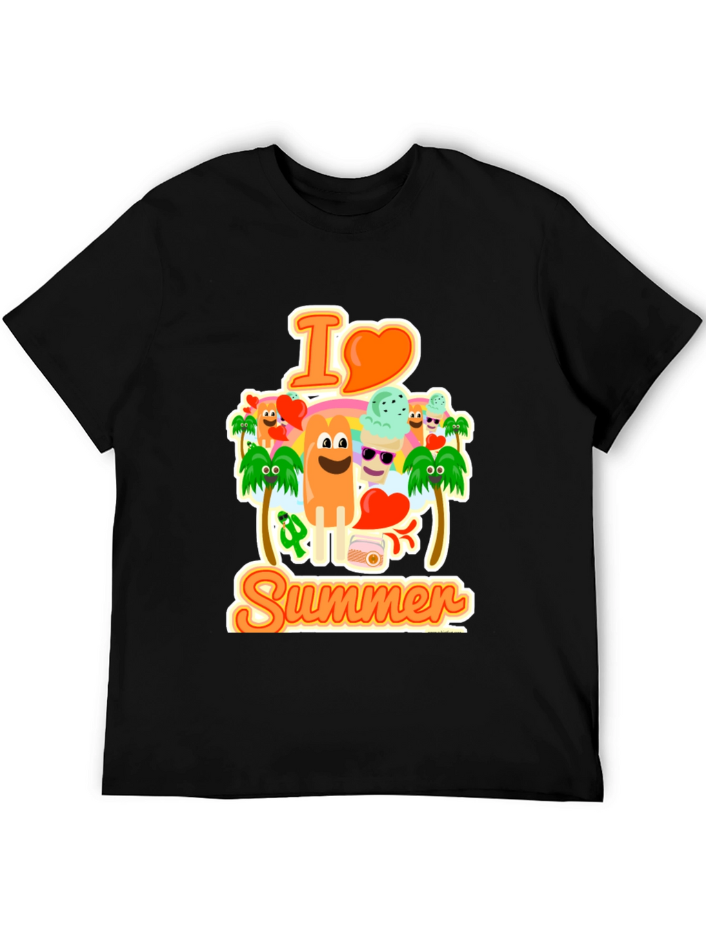 I Love Summer Graphic T-Shirt