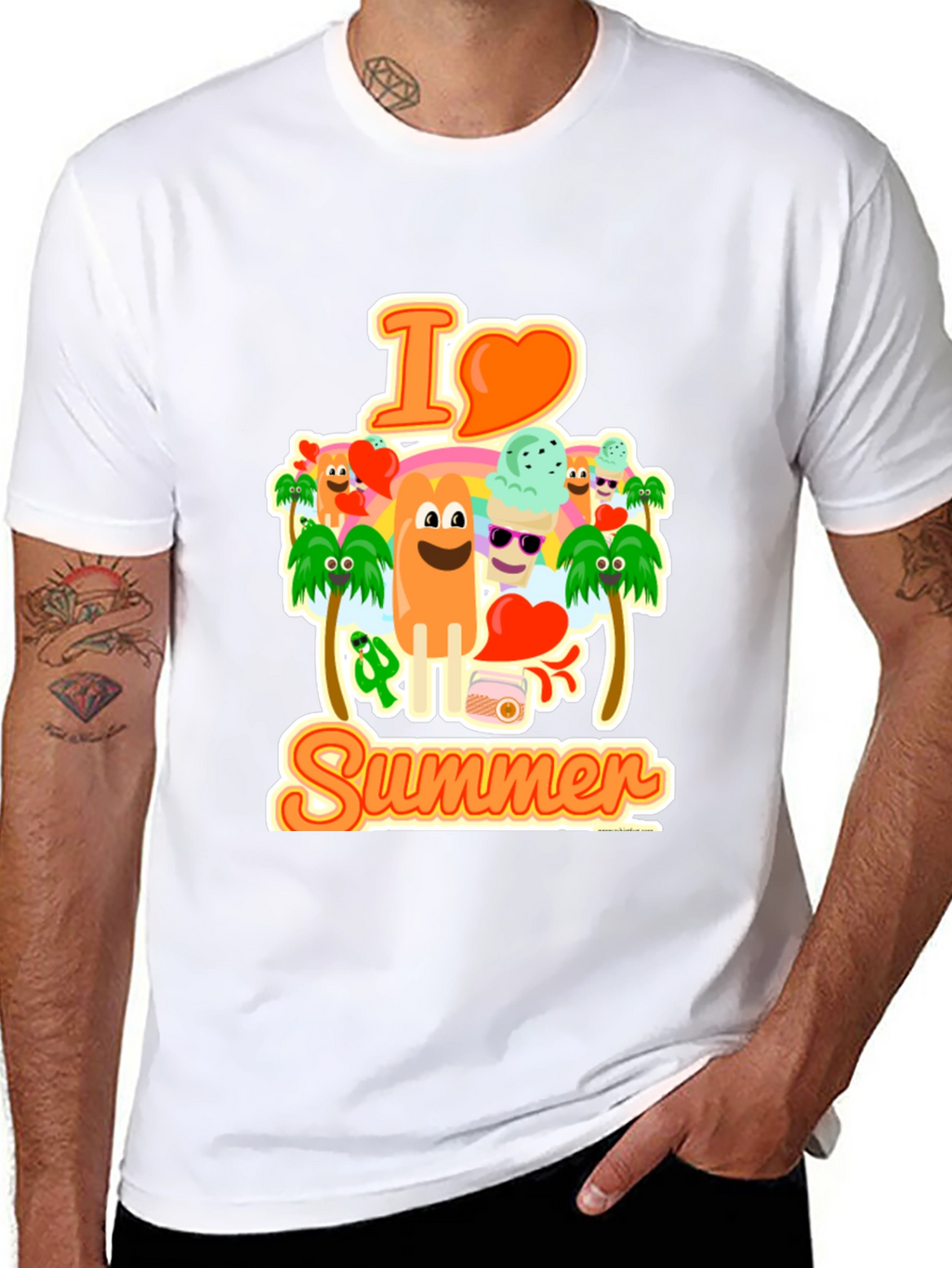 I Love Summer Graphic T-Shirt