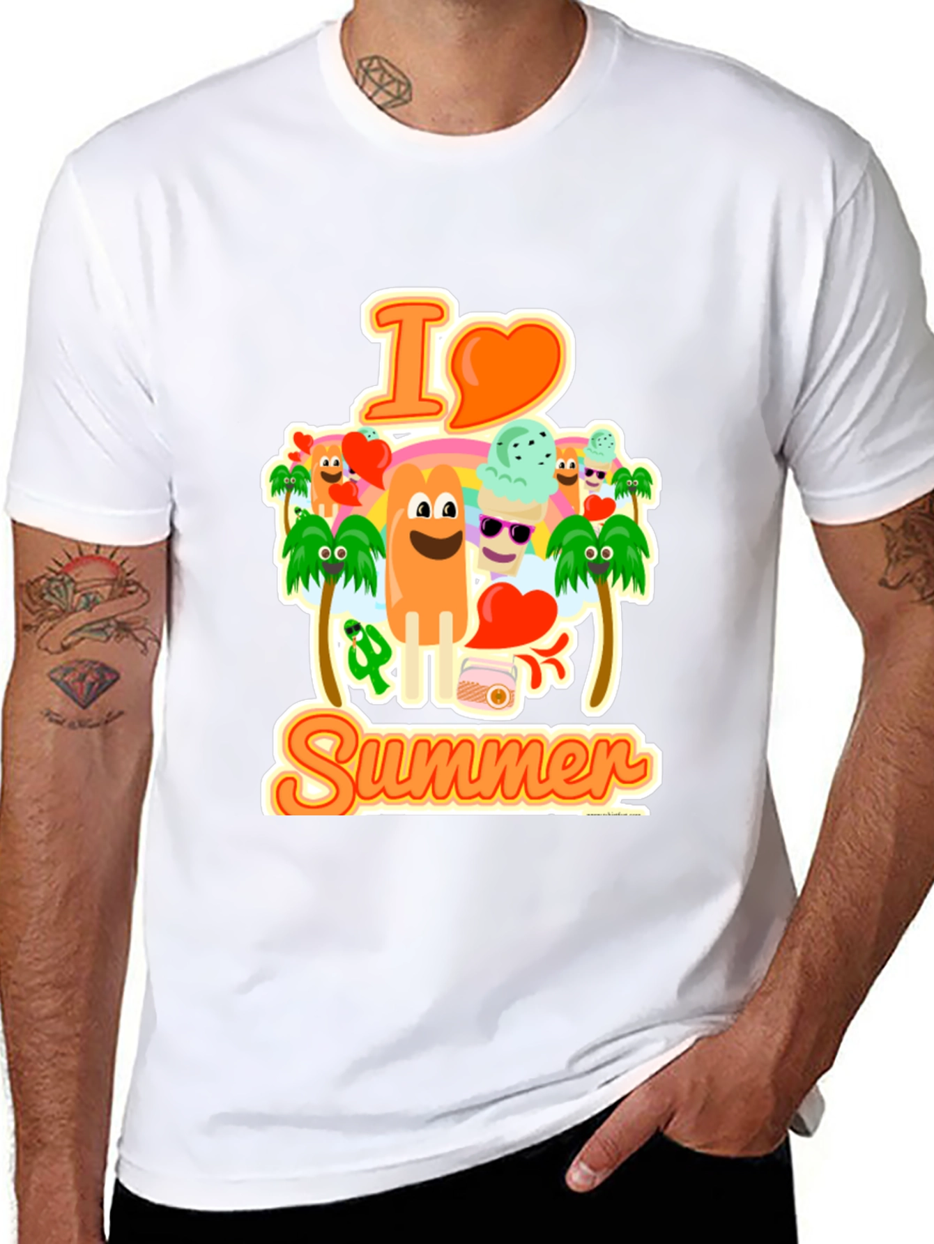 I Love Summer Graphic T-Shirt