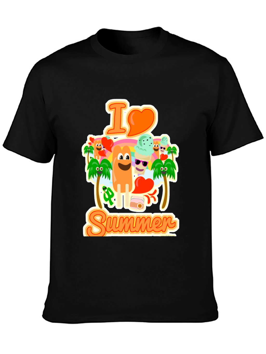 I Love Summer Graphic T-Shirt