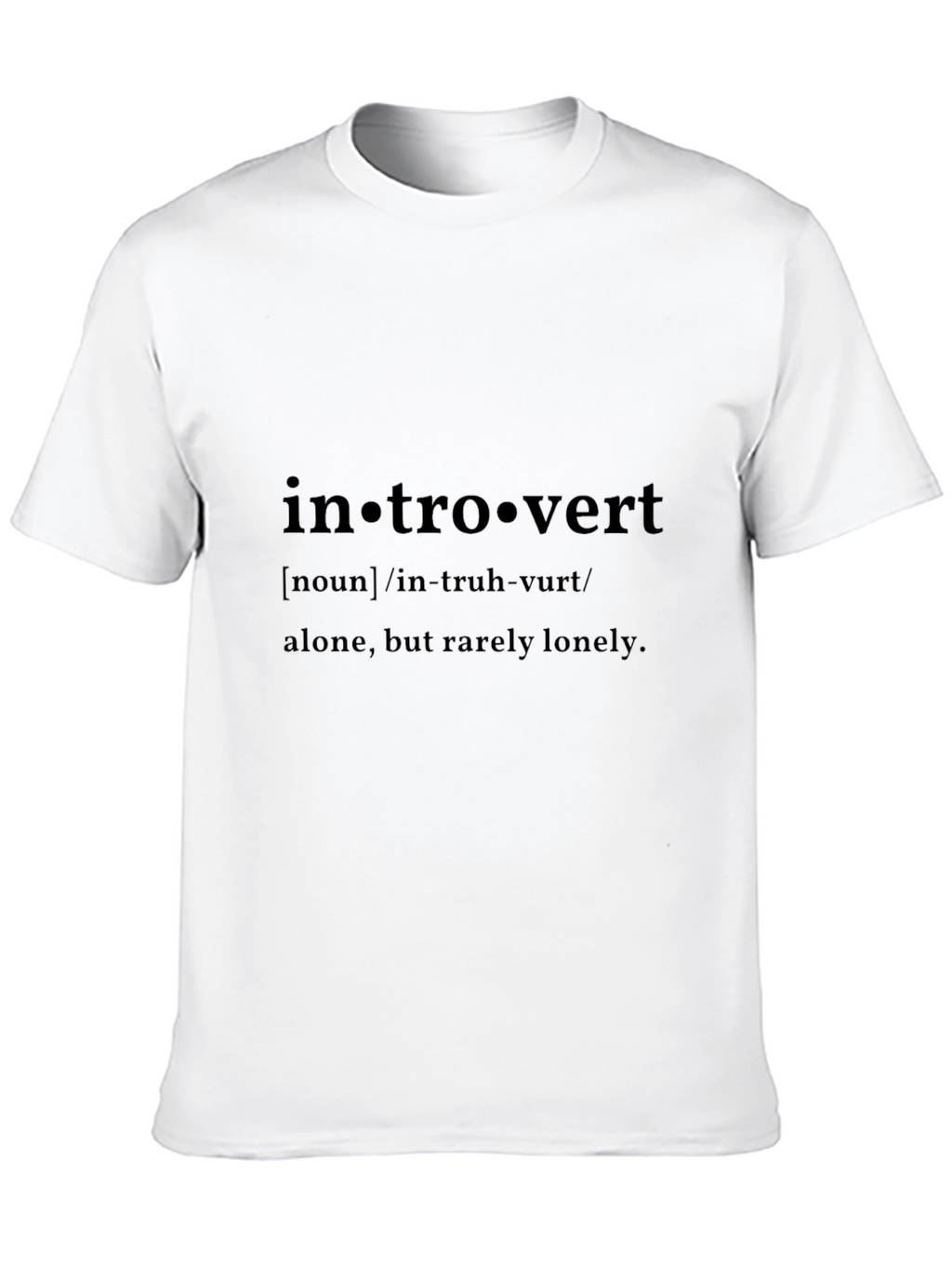 Introvert Definition Black T-Shirt