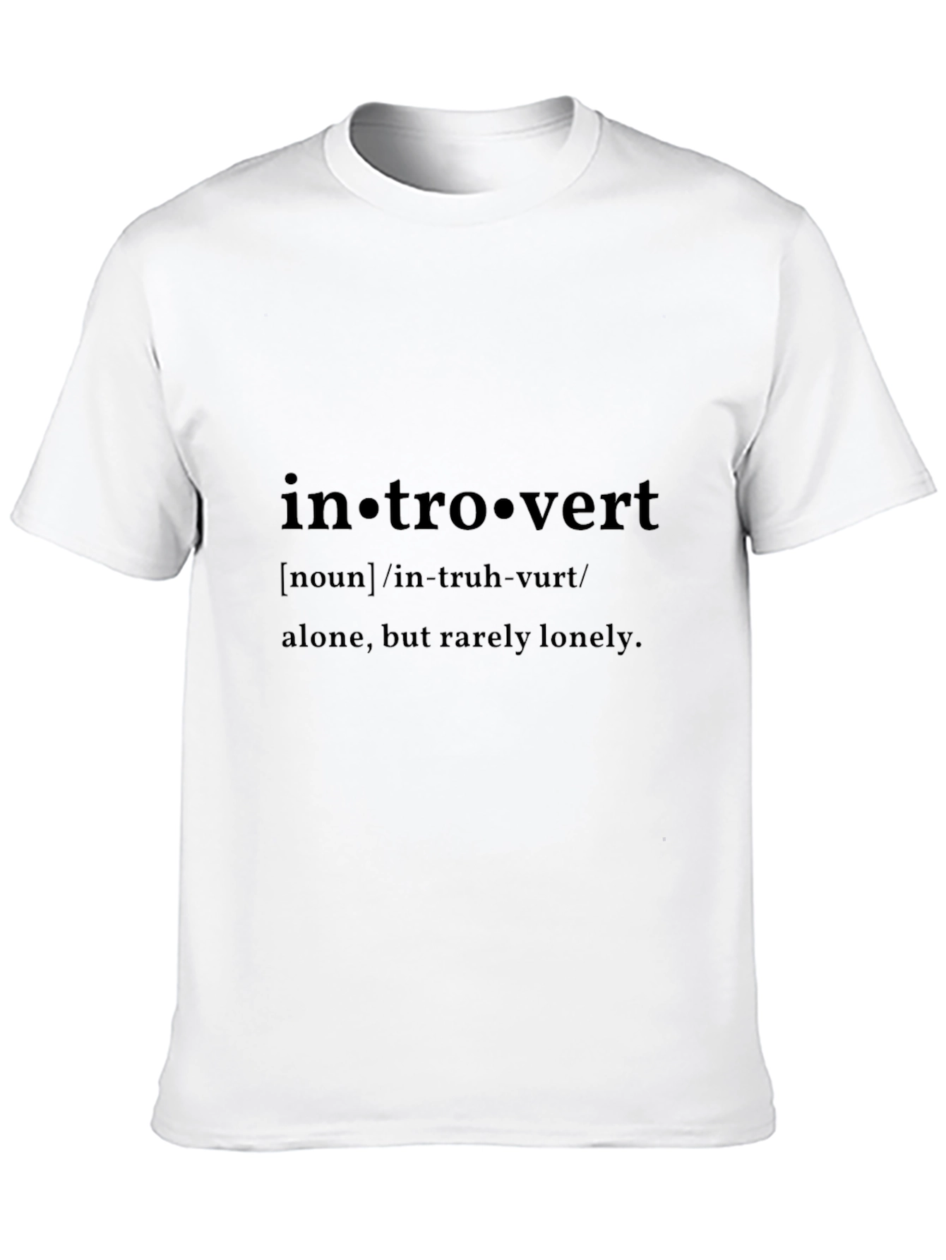 Introvert Definition Black T-Shirt