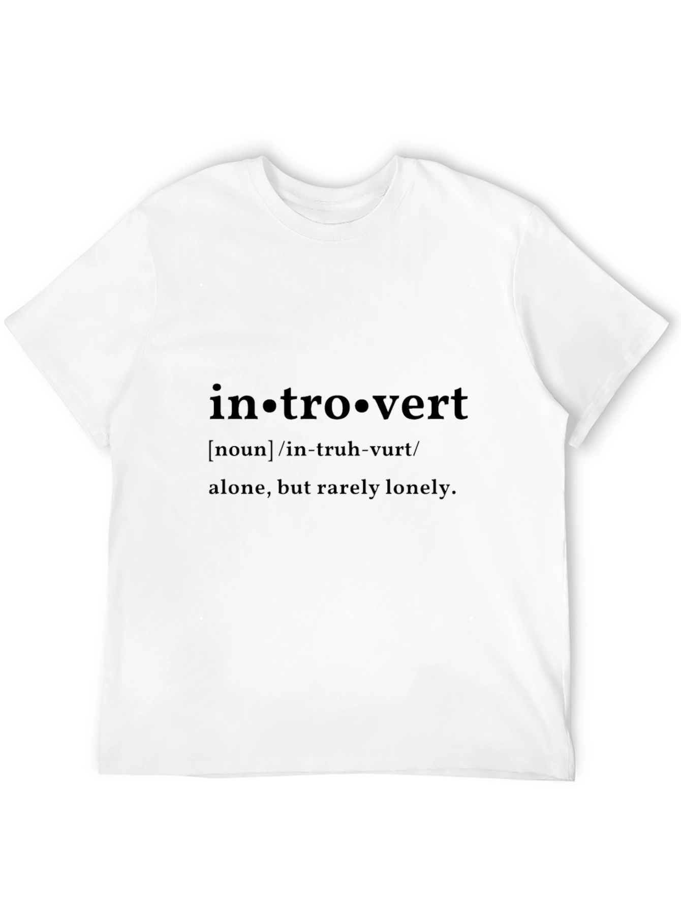 Introvert Definition Black T-Shirt