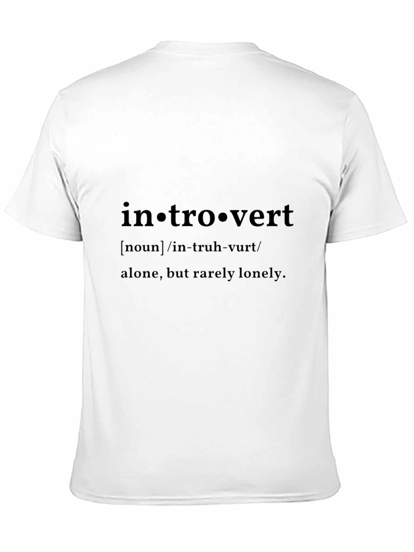 Introvert Definition Black T-Shirt