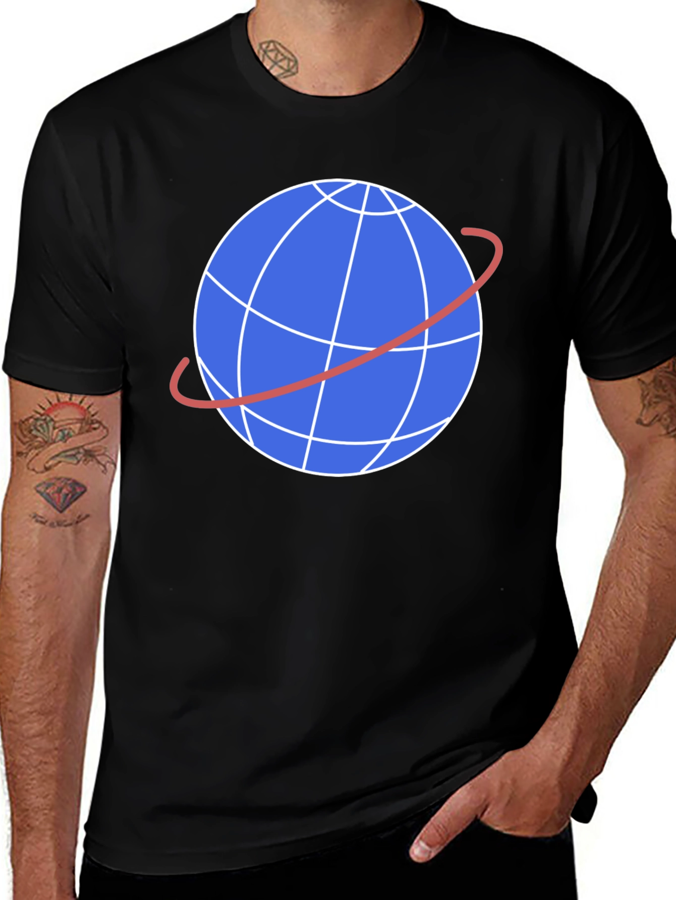 Globe Graphic Tee - Stylish Round the World T-Shirt