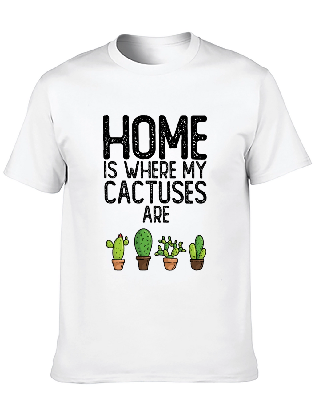 Cactus Lover Black T-Shirt