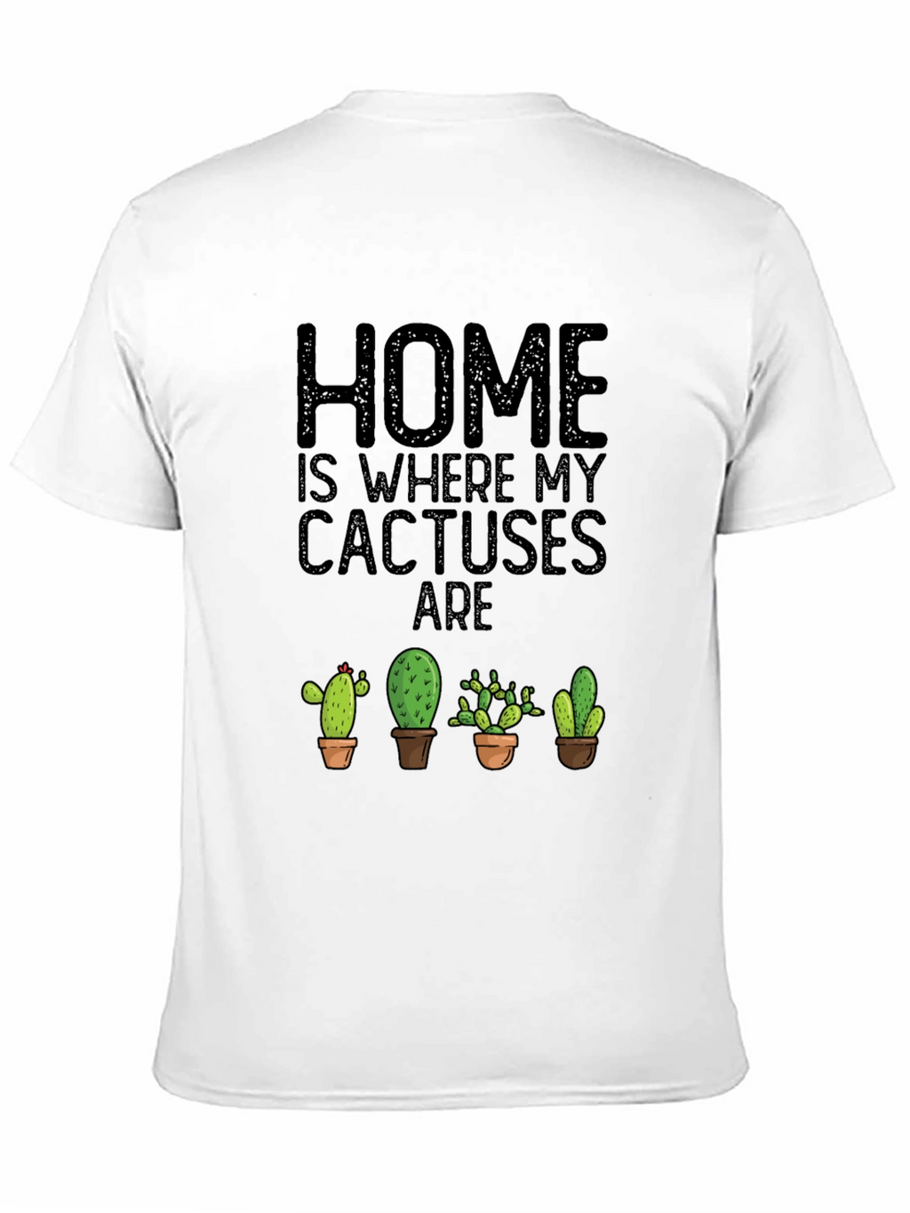 Cactus Lover Black T-Shirt