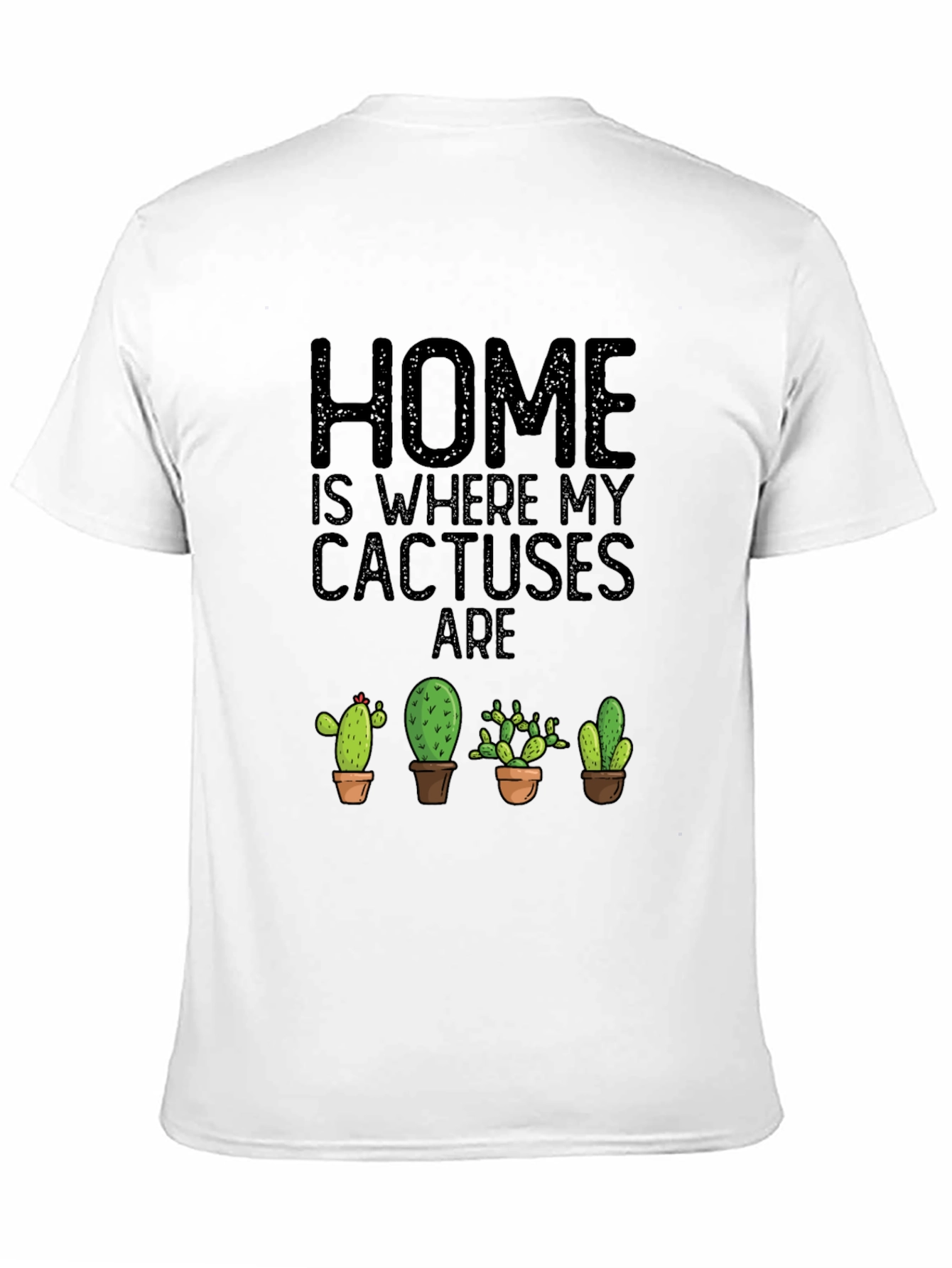 Cactus Lover Black T-Shirt