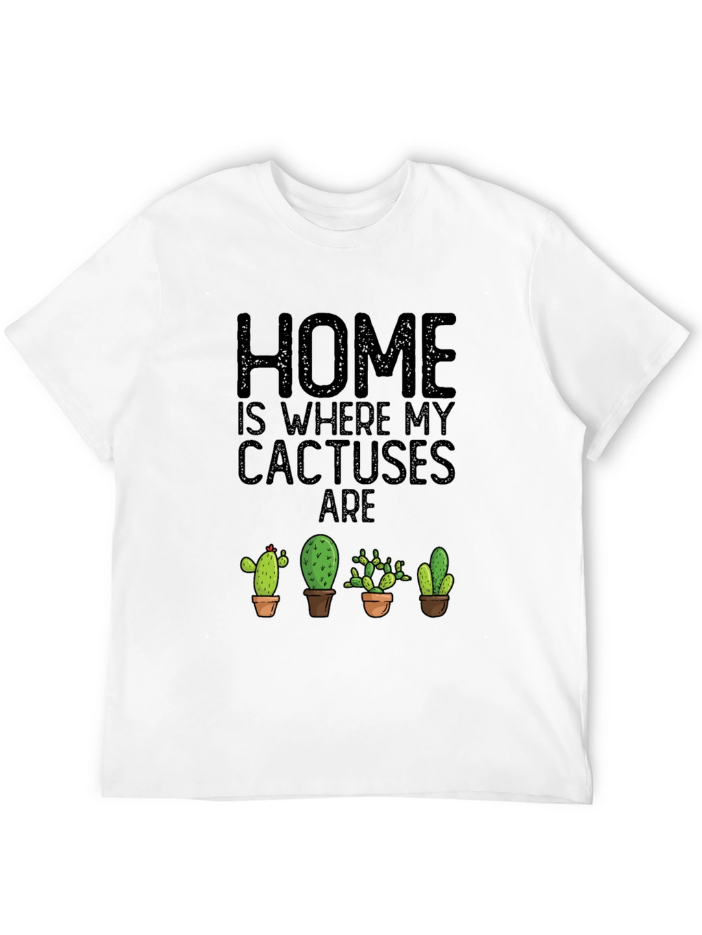 Cactus Lover Black T-Shirt