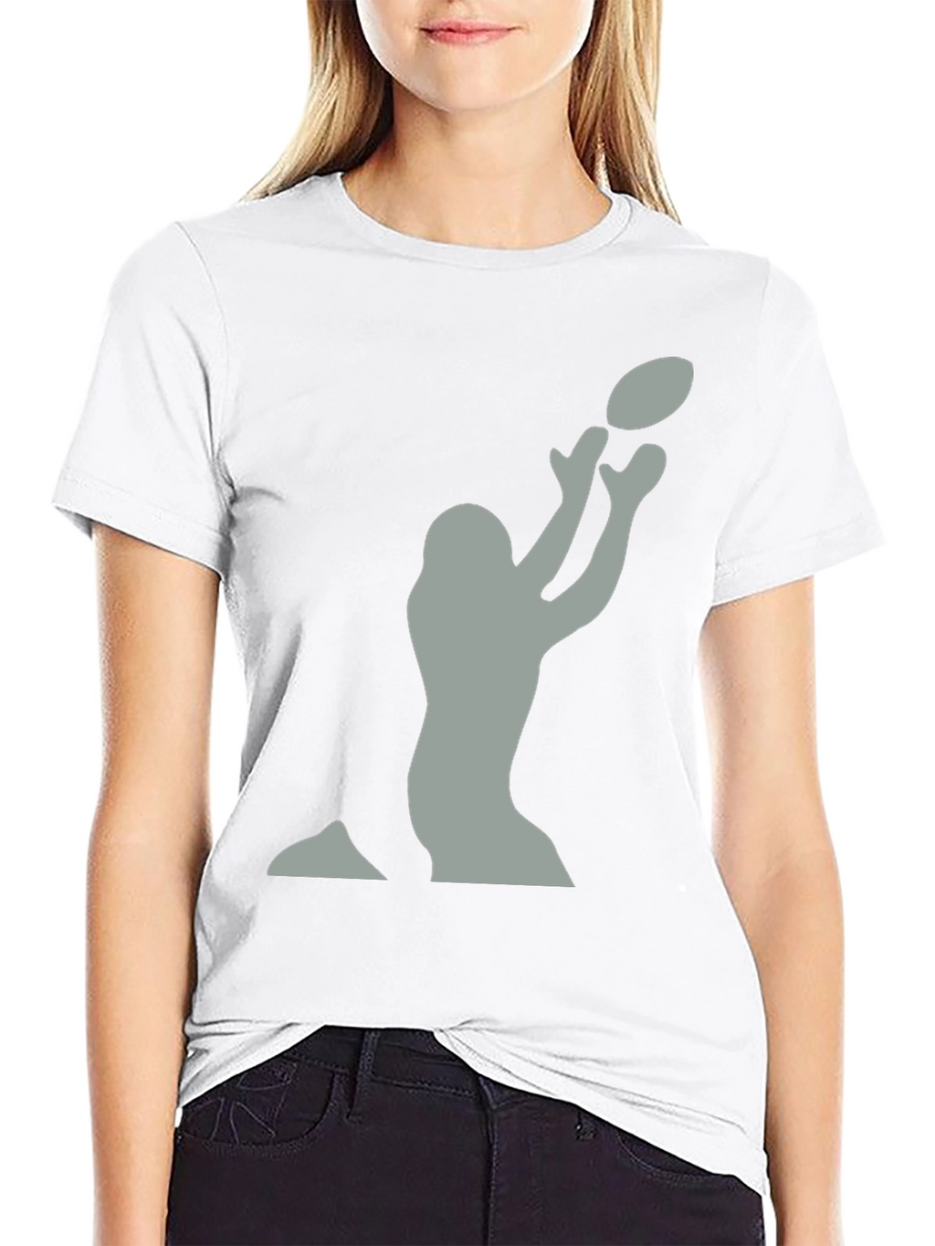 Football Player Catching T-Shirt